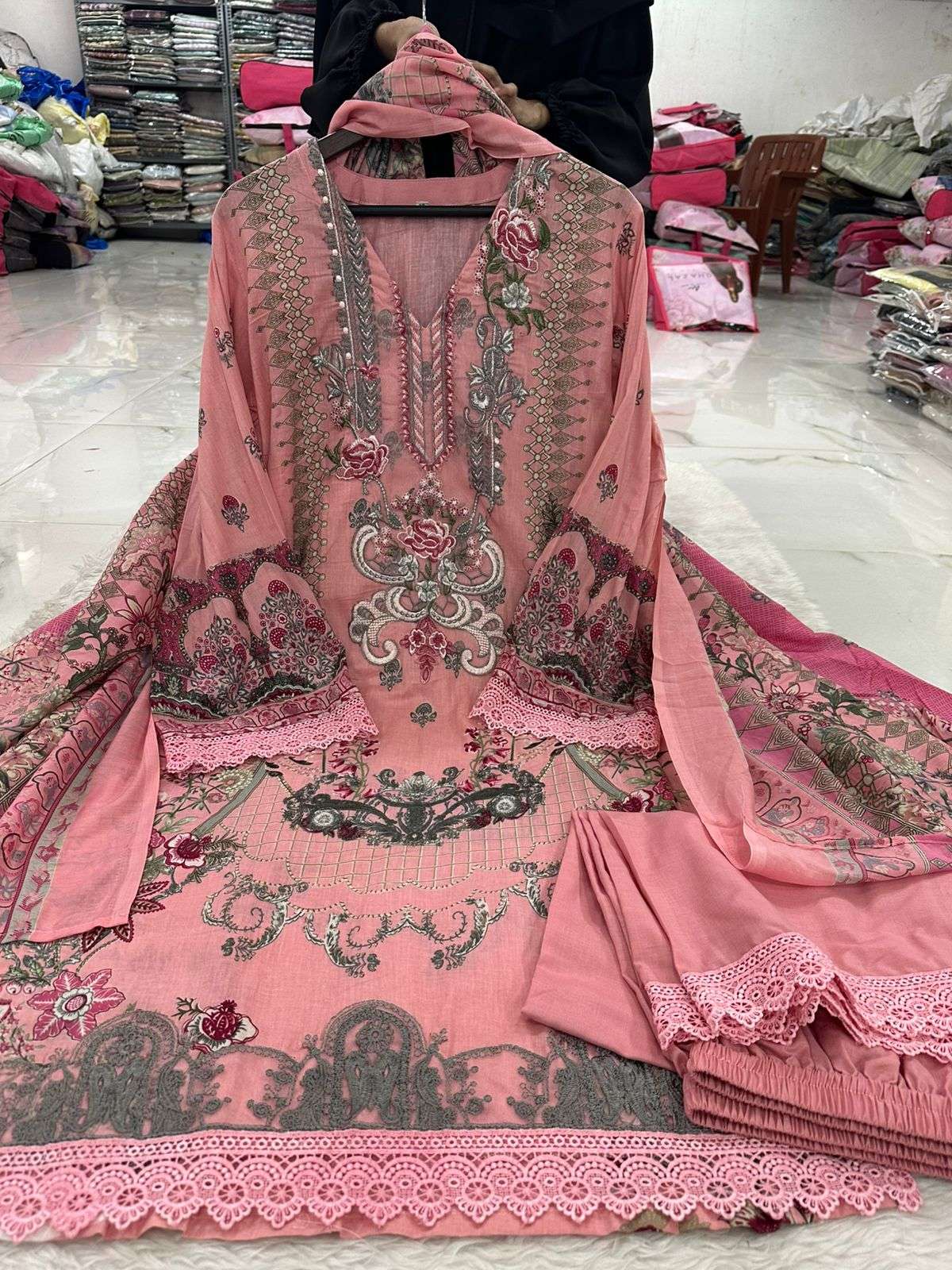 Falah Premium Cotton Collection Designs of Jade Bliss Code - RTW02 By Falah Designer Suits - 03