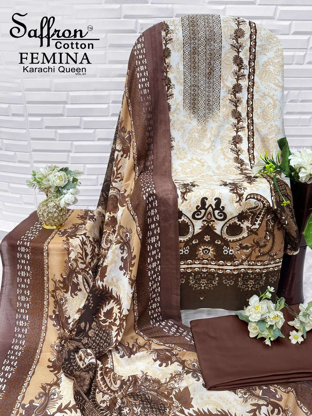 FEMINA KARACHI QUEEN VOL - 01 BY SAFFRON COTTON - 14
