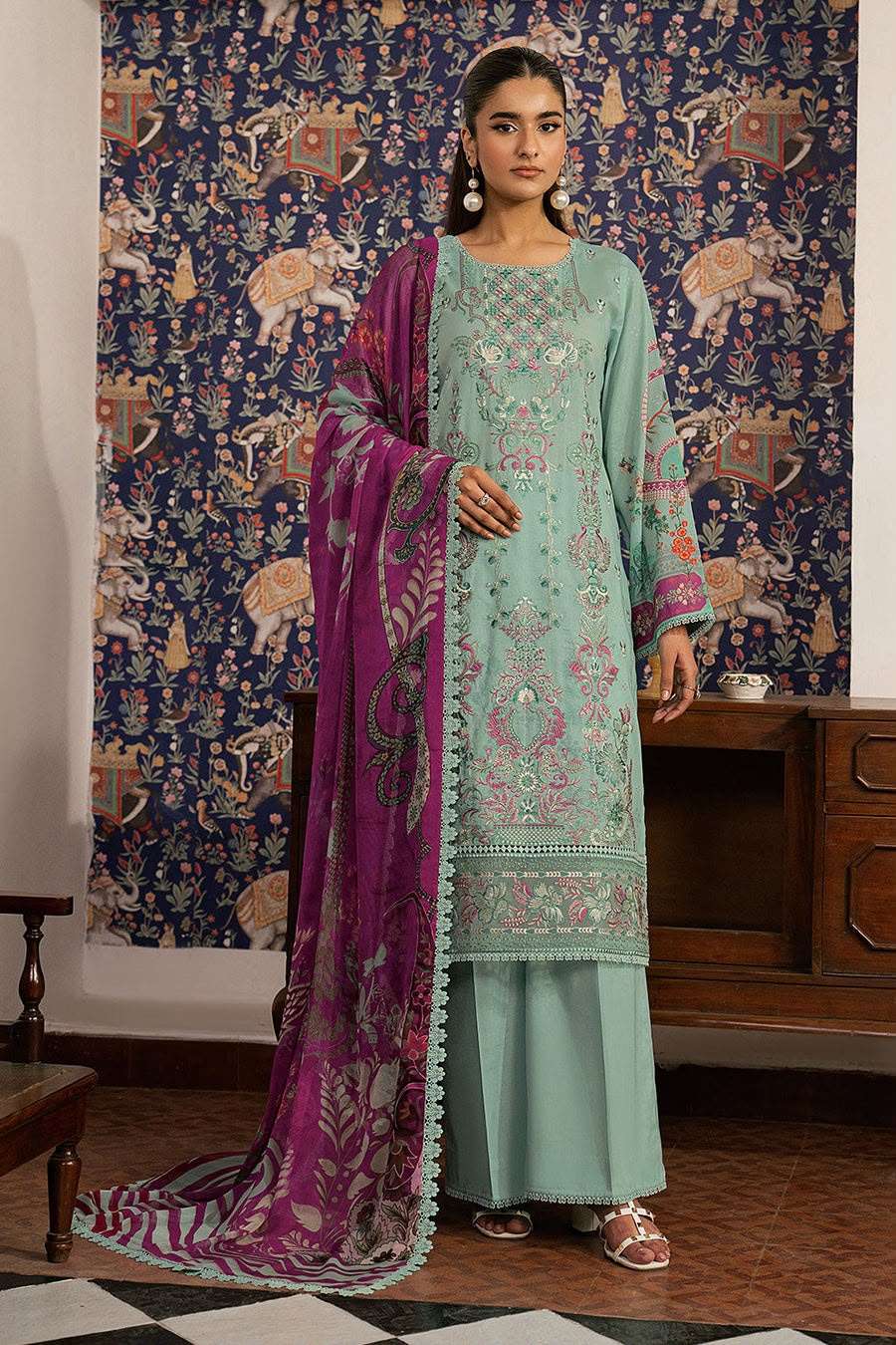 MASHAAL LUXURY LAWN VOL - 16 BY RAMSHA - 12