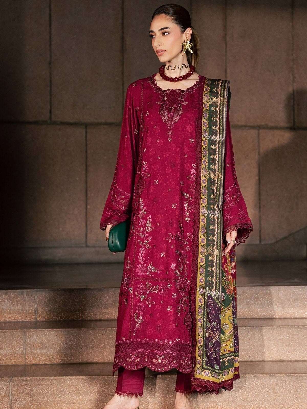 MAYA LINEN UNSTITCHED COLLECTION BY NUREH - 05