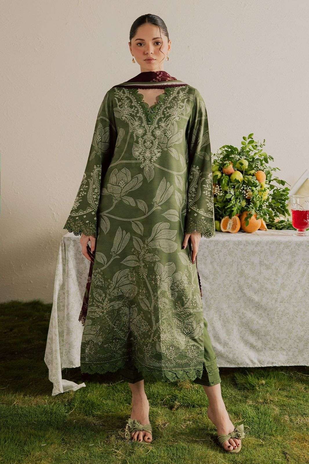 NUREH GARDENIA EMBROIDERED & PRINTED VISCOSE COLLECTION BY NUREH - 04