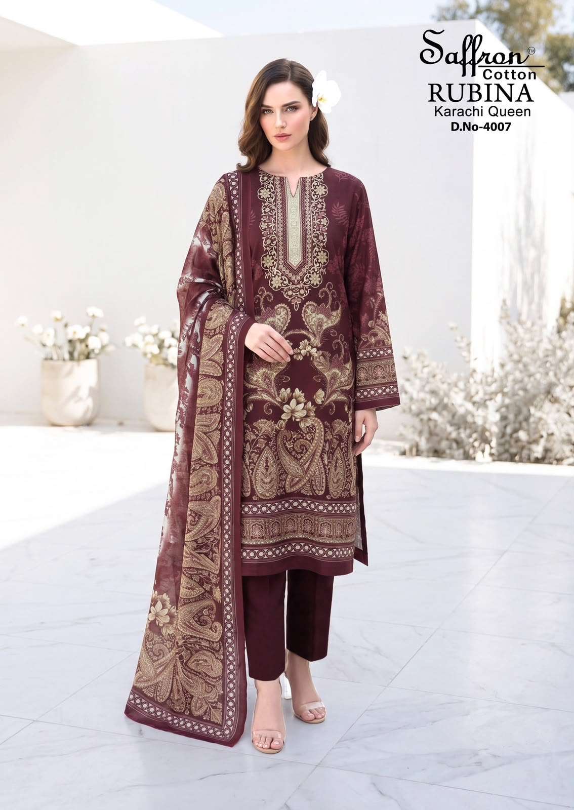 RUBINA KARACHI QUEEN VOL - 04 BY SAFFRON COTTON - 07