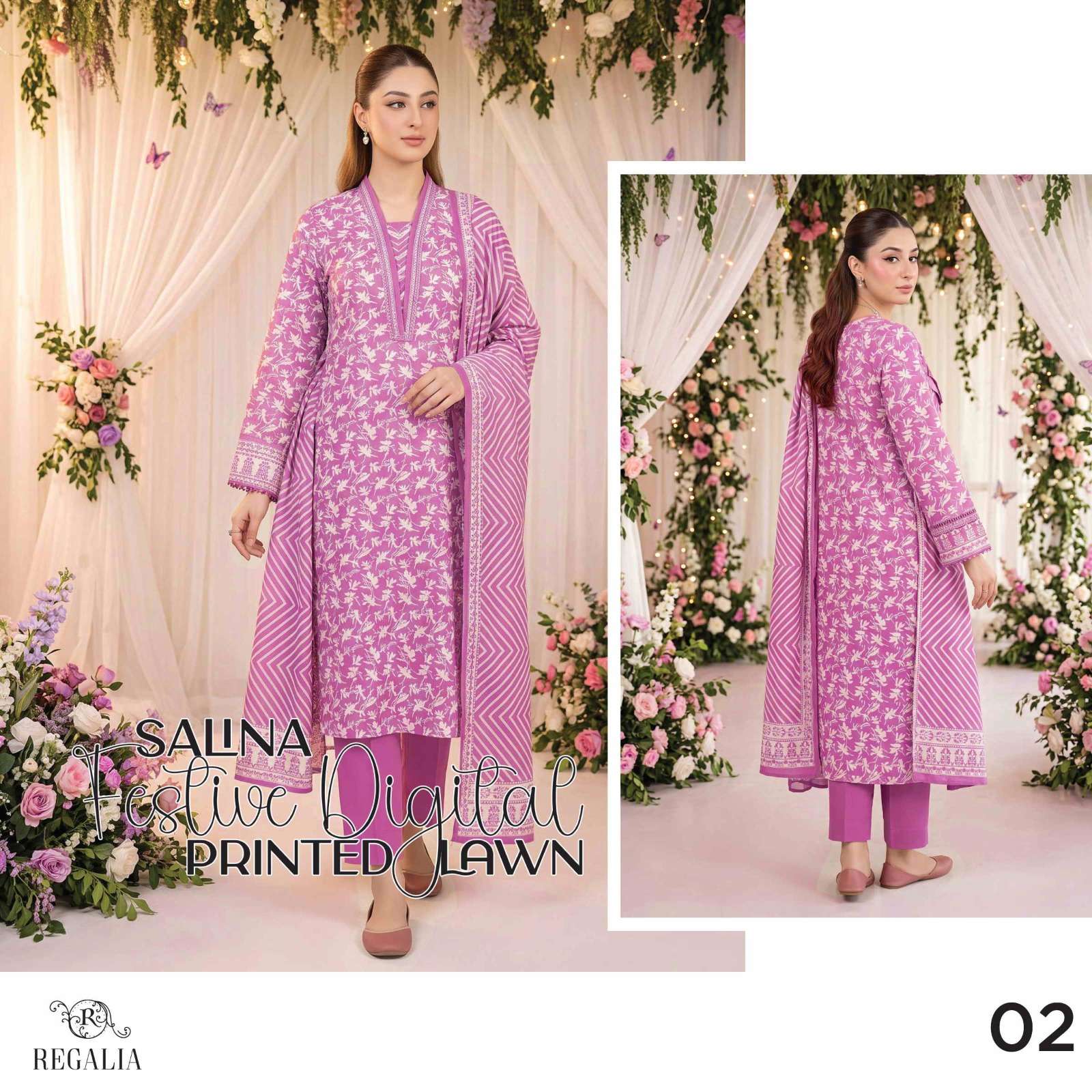 SALINA FESTIVE LAWN COLLECTION BY REGALIA - 02
