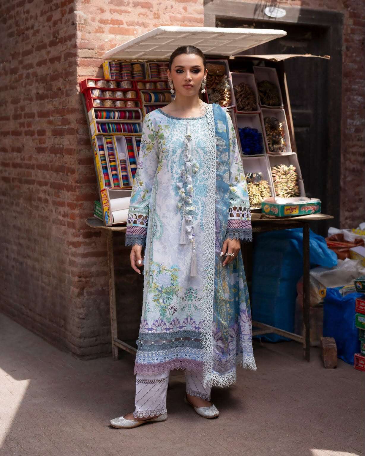 URBANE CHIFFON LAWN COLLECTION VOL - 02 OPEN & MODEL PICS BY JADE - 03