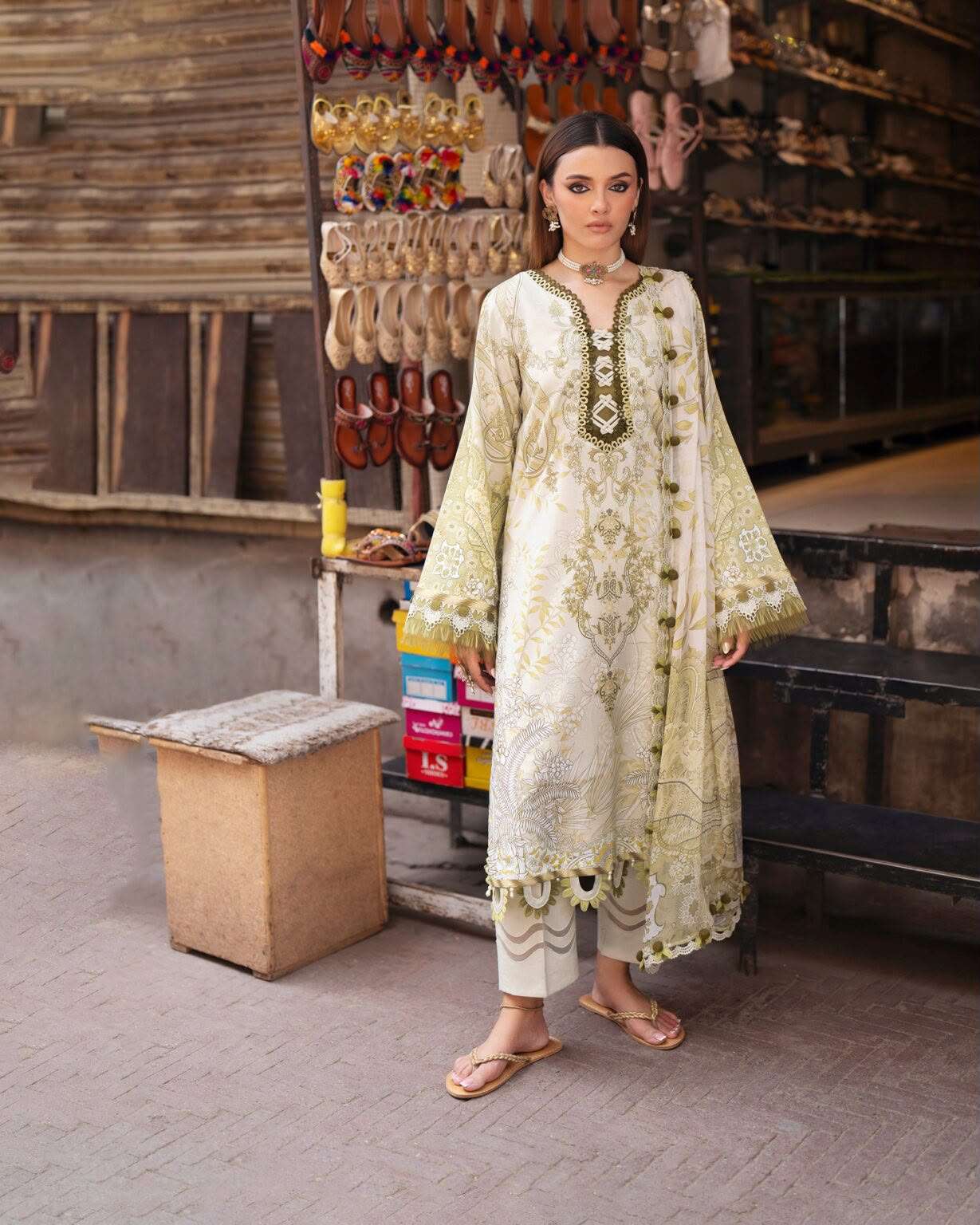 URBANE CHIFFON LAWN COLLECTION VOL - 02 OPEN & MODEL PICS BY JADE - 09
