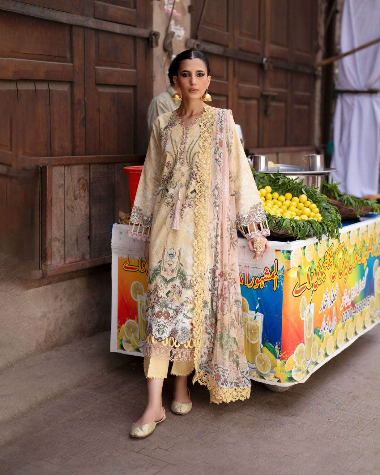 URBANE CHIFFON LAWN COLLECTION VOL - 02 OPEN & MODEL PICS BY JADE - 17