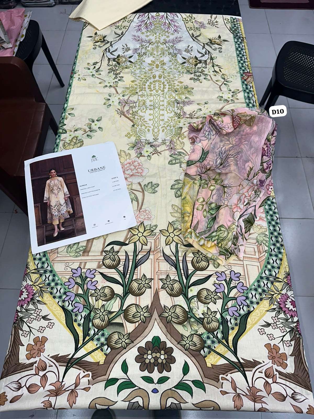 URBANE CHIFFON LAWN COLLECTION VOL - 02 OPEN & MODEL PICS BY JADE - 32