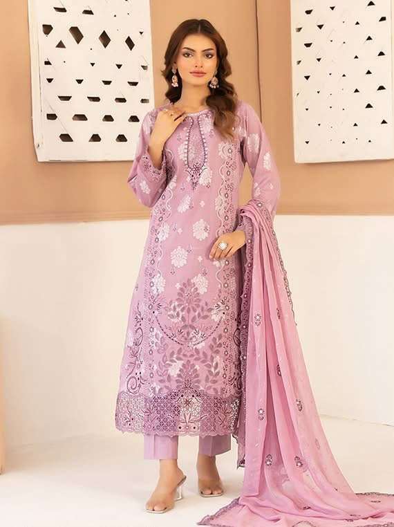 ZAYLEE NEW EMBROIDERED BROSHIA LAWN MODEL PICS BY SHAHID TAWAKKAL - 02