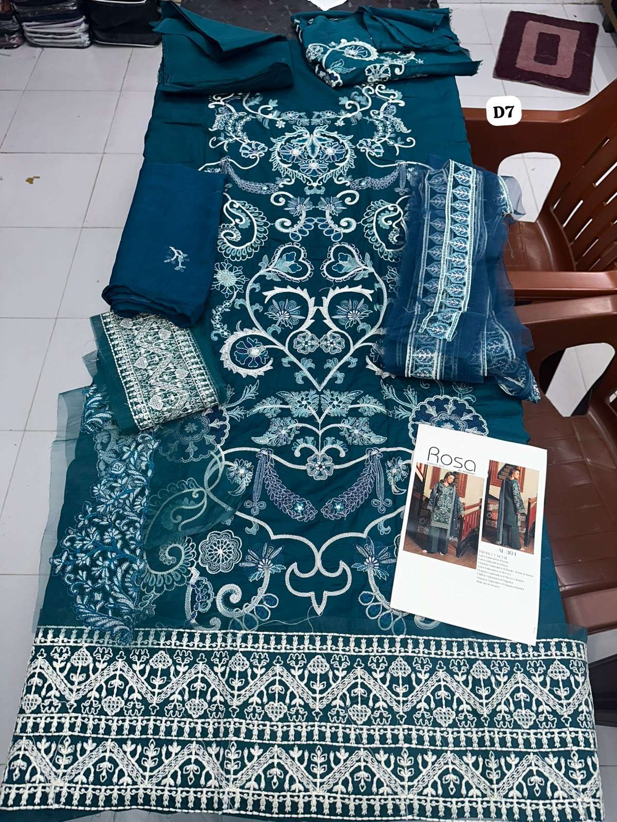 AFSANAH ROSA LAWN COLLECTION BY RAMSHA - 03