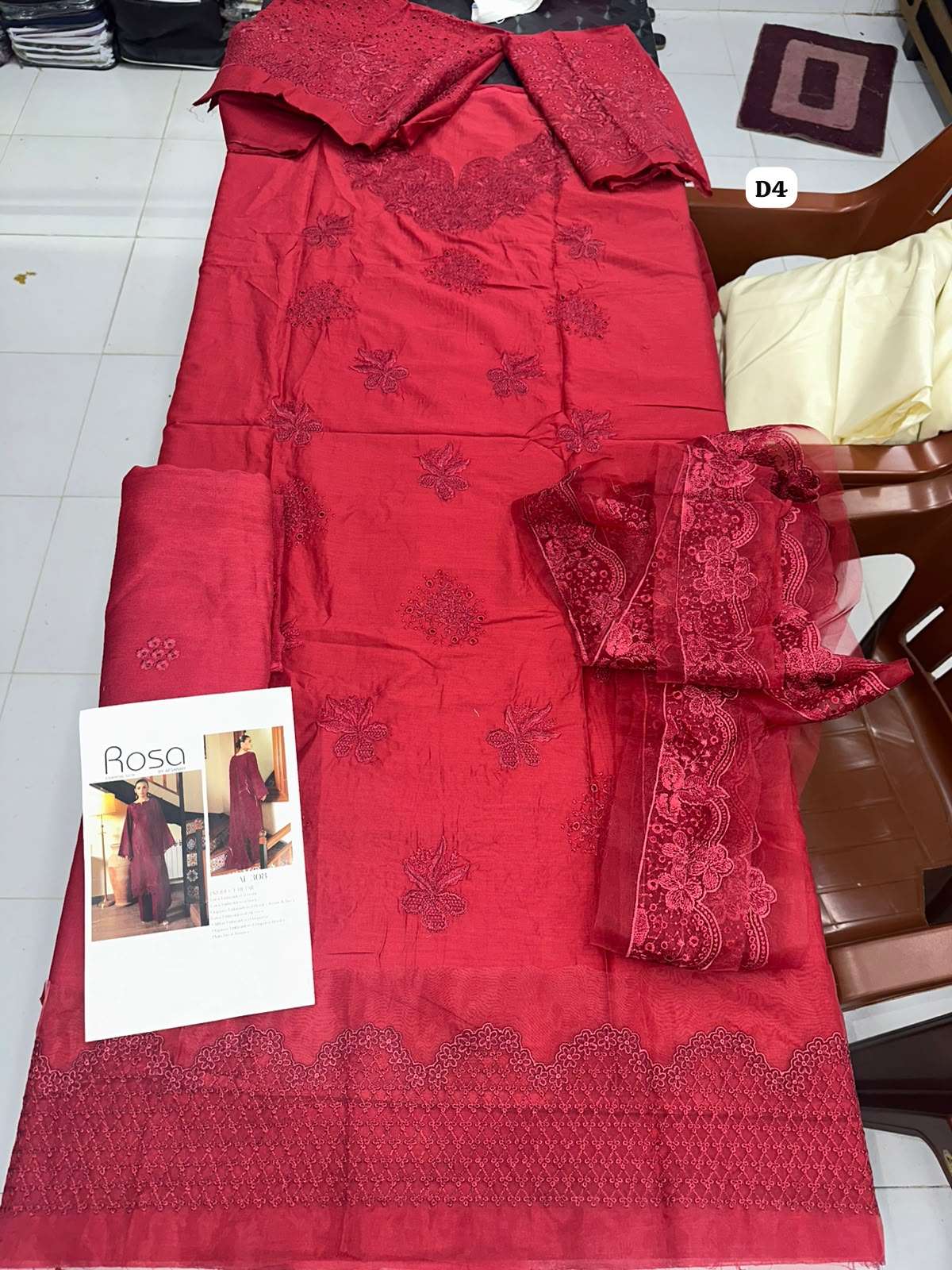 AFSANAH ROSA LAWN COLLECTION BY RAMSHA - 05