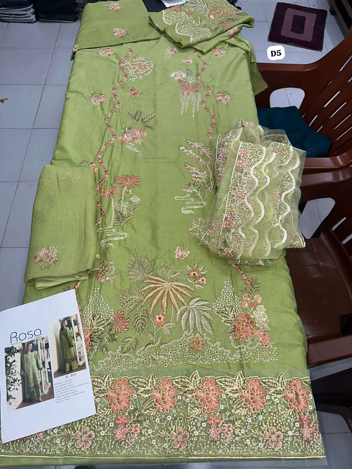 AFSANAH ROSA LAWN COLLECTION BY RAMSHA - 06
