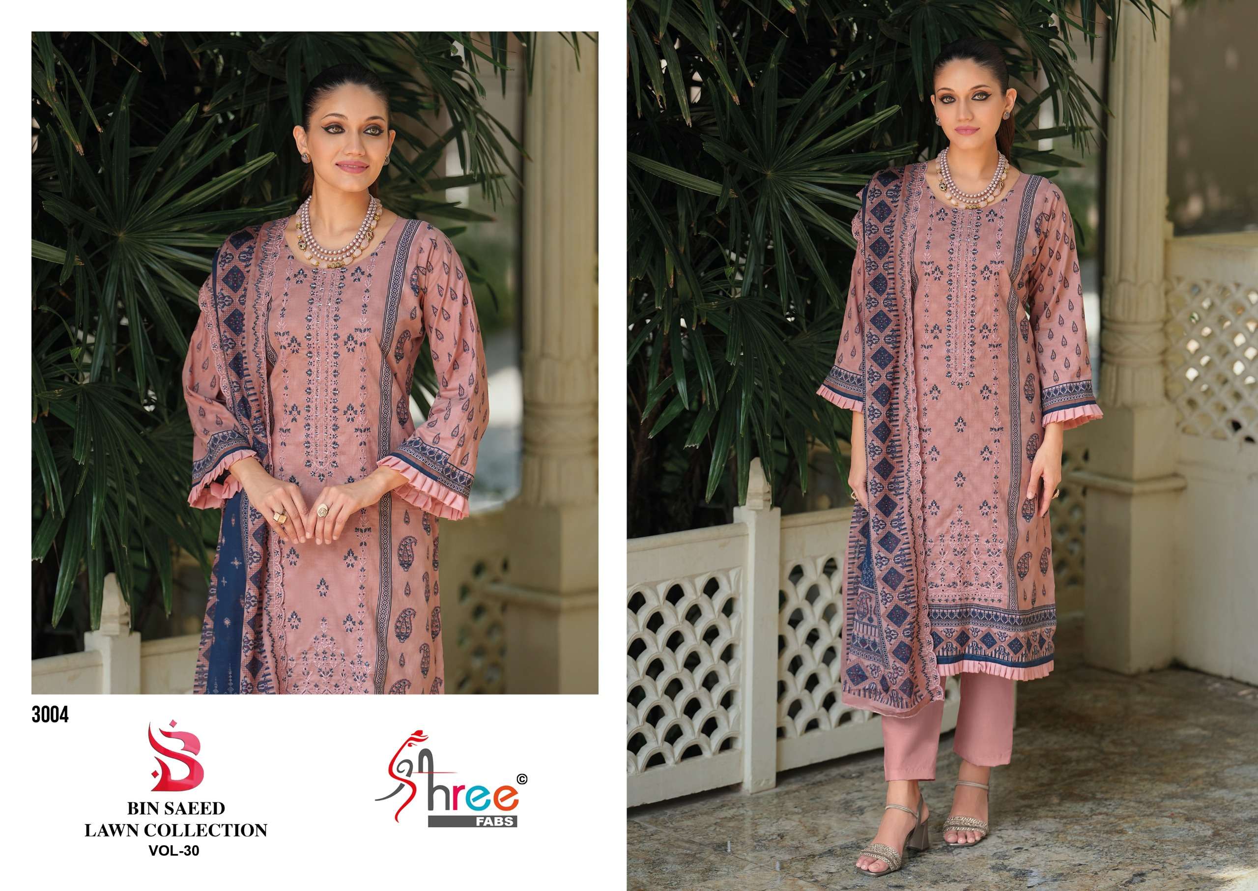 BIN SAEED LAWN COLLECTION VOL - 30 BY SHREE FABS - 04