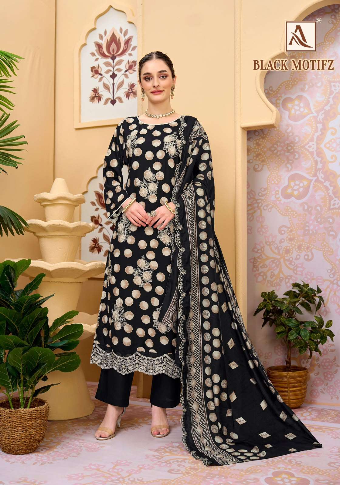 BLACK MOTIFZ BY ALOK SUIT - 03