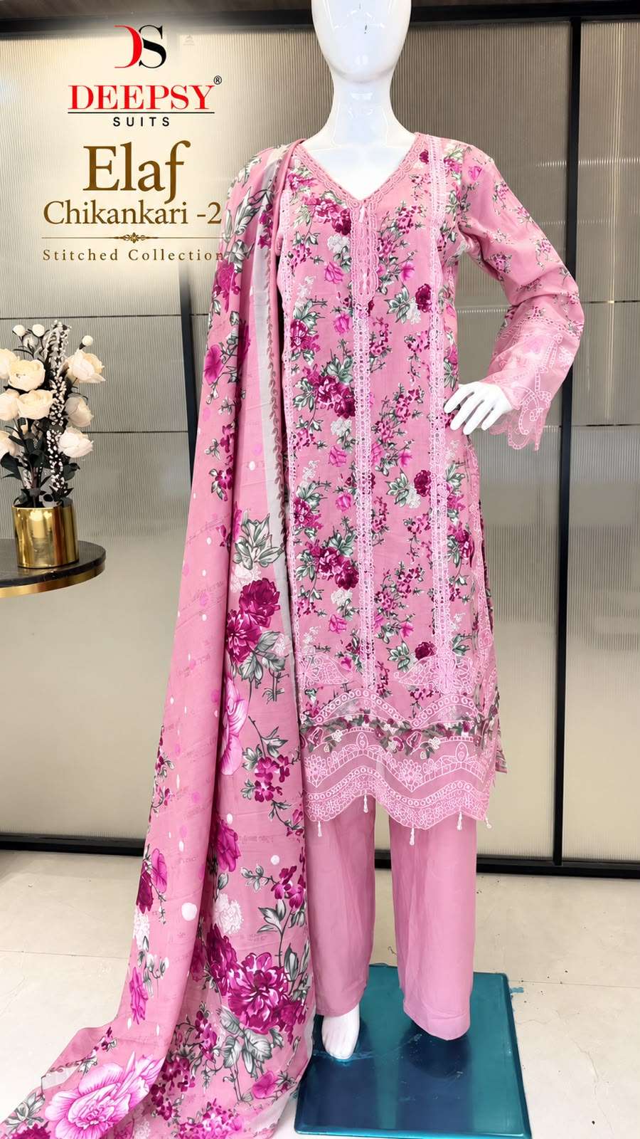 ELAF CHIKANKARI - 02 STITCHED COLLECTION BY DEEPSY SUITS - 03