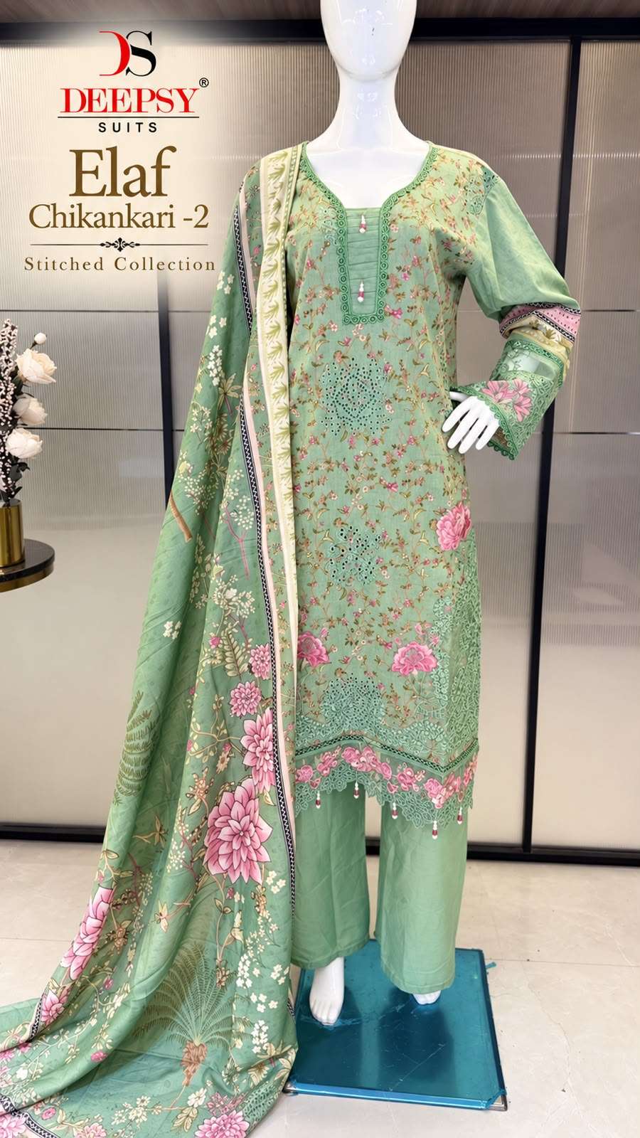 ELAF CHIKANKARI - 02 STITCHED COLLECTION BY DEEPSY SUITS - 05