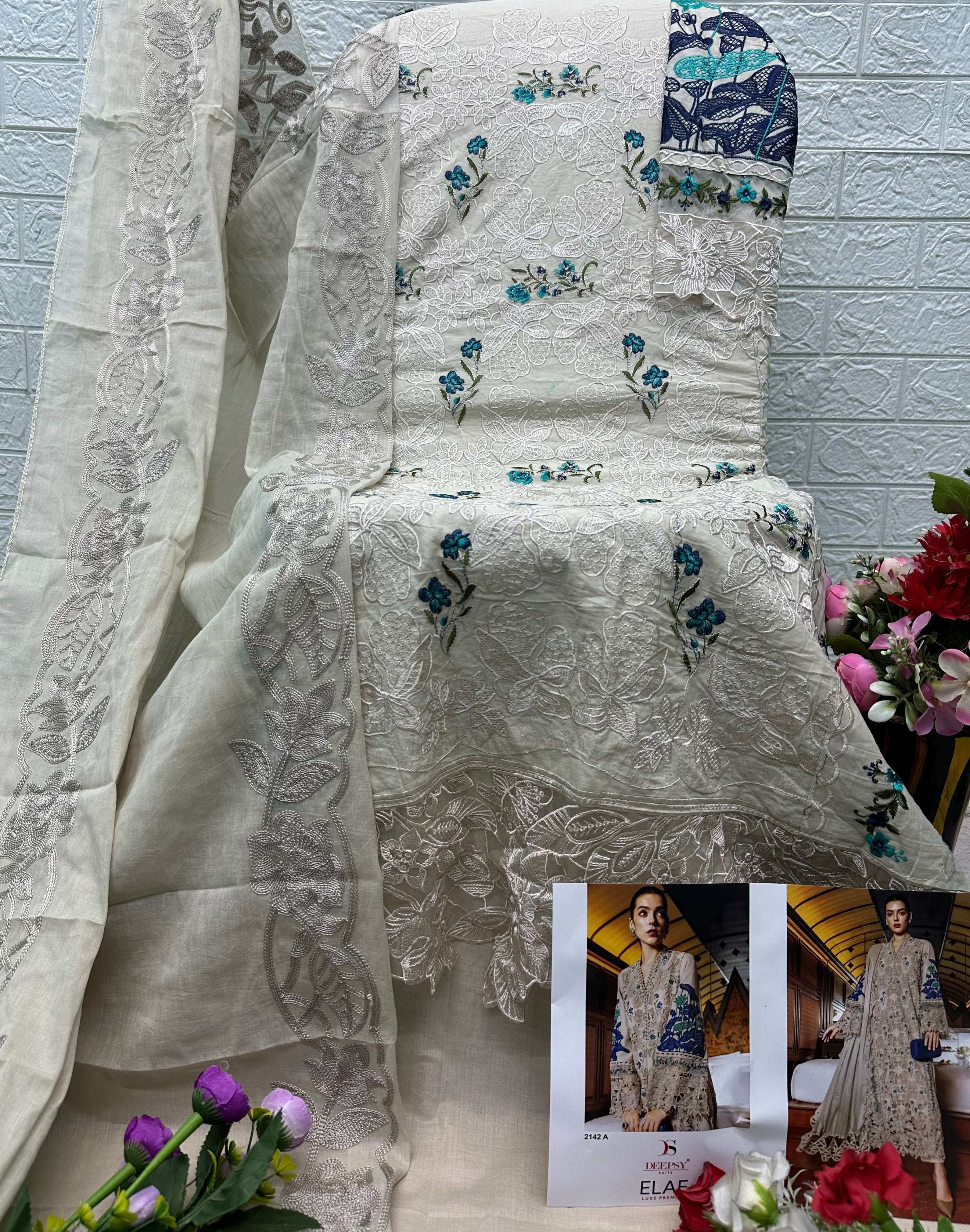 Falah Premium Cotton Colleciton Code - 50191 Open Pics By Falah Designer Suits - 01