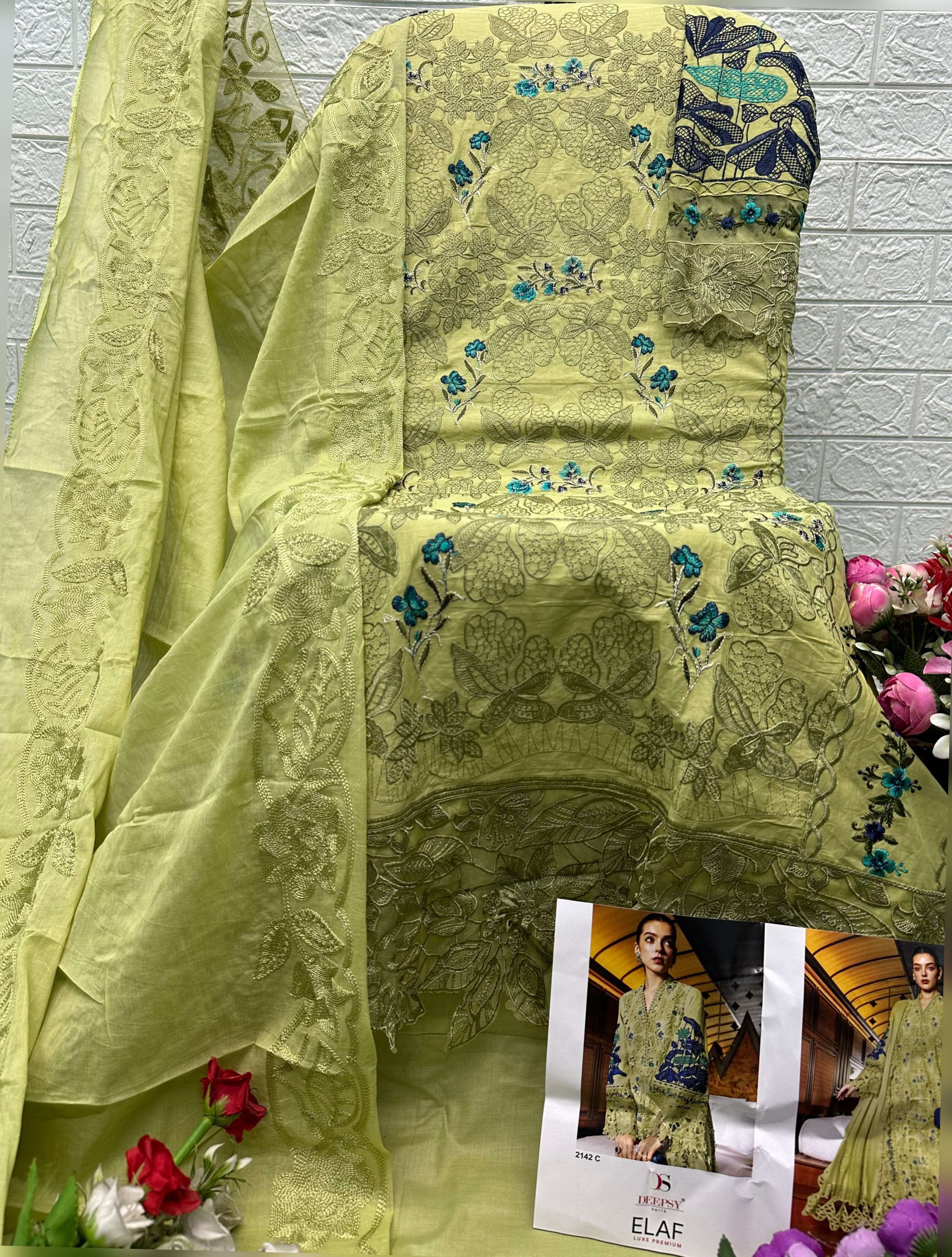 Falah Premium Cotton Colleciton Code - 50191 Open Pics By Falah Designer Suits - 03