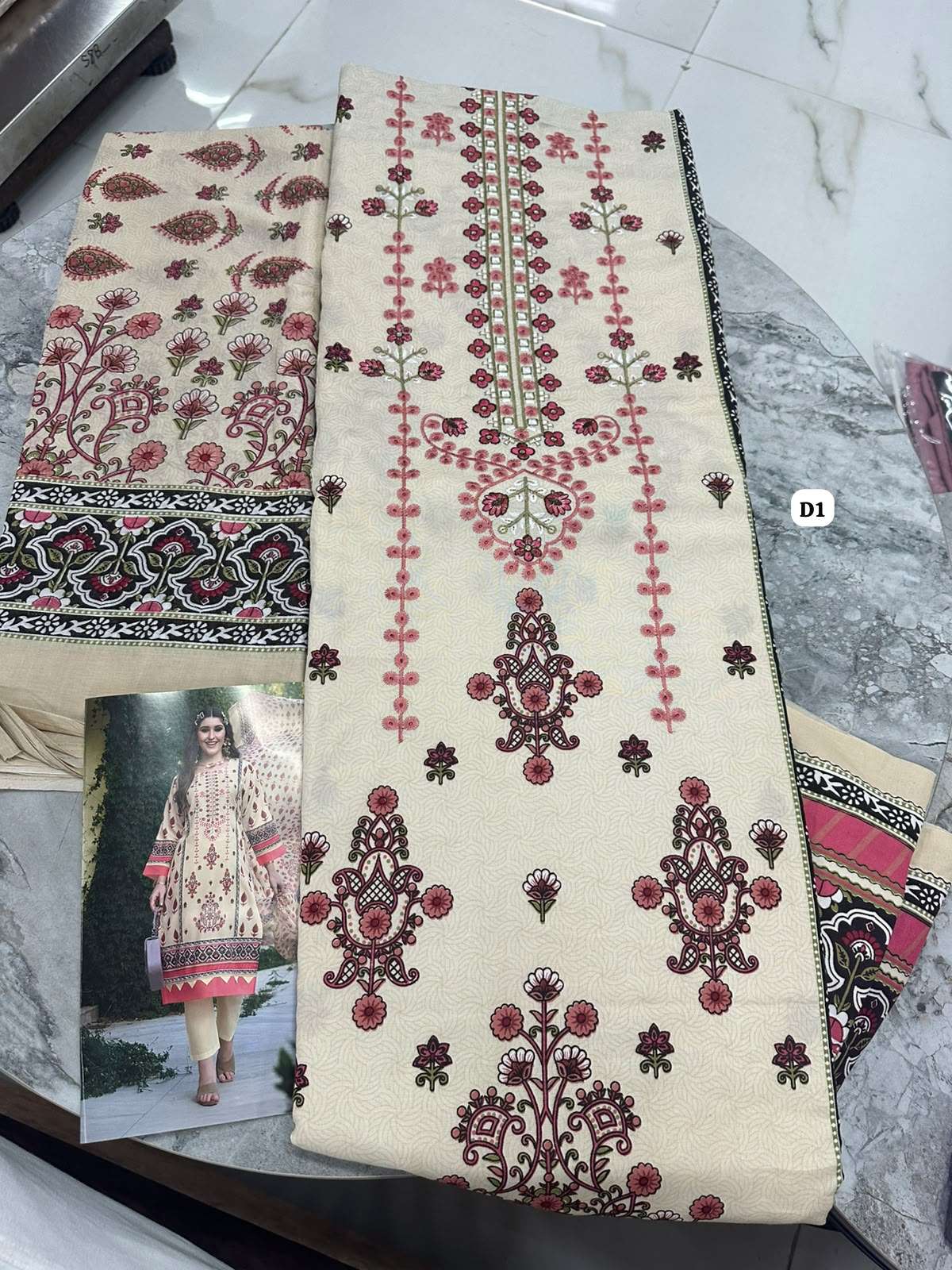 Falah Premium Cotton Colleciton Code - 50201 By Falah Designer Suits - 01 - 08