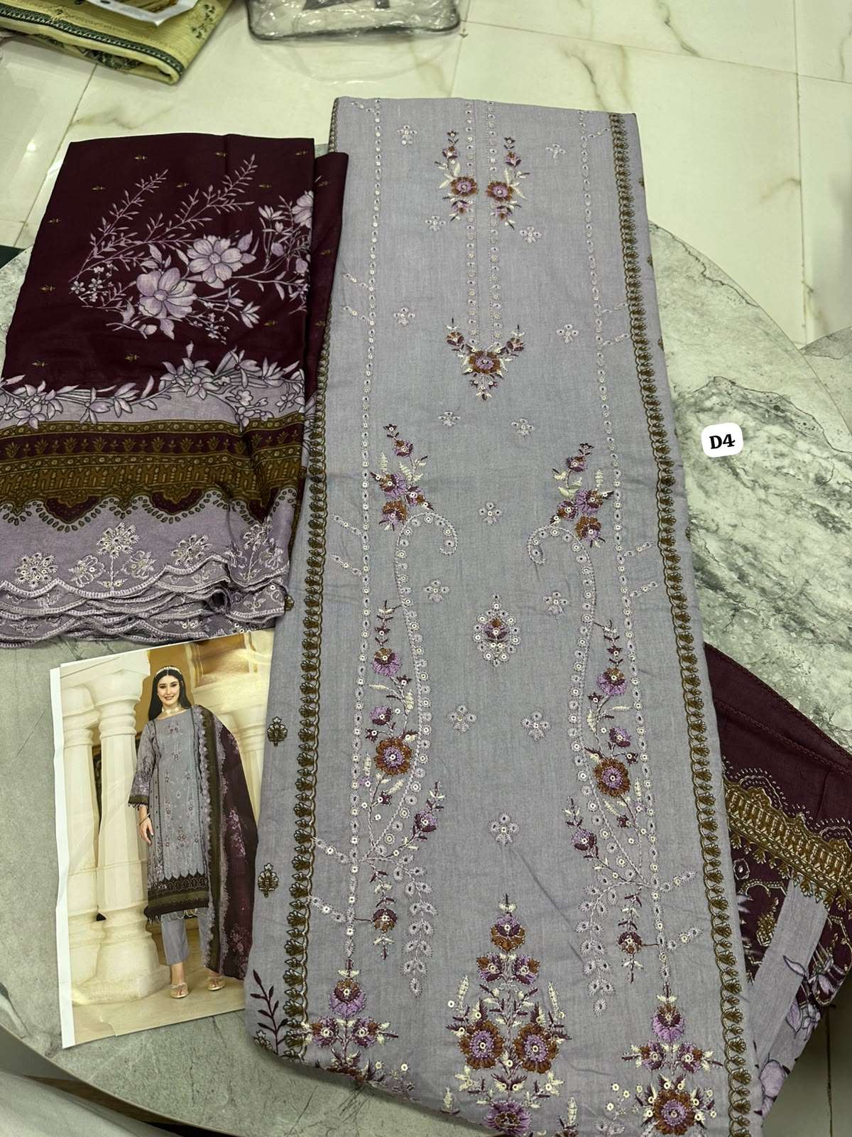 Falah Premium Cotton Colleciton Code - 50203 By Falah Designer Suits - 03