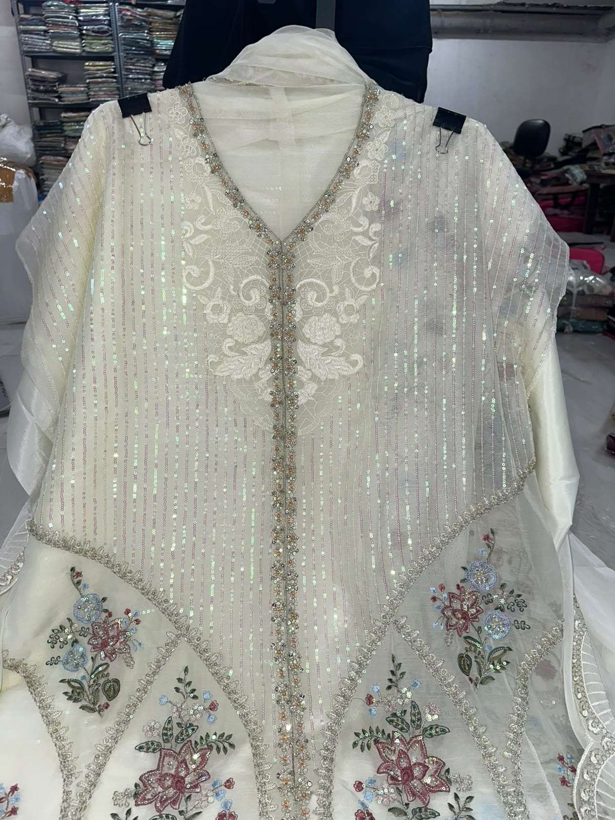 Falah Premium Party Wear Chiffon Collection Code - 50225 by Falah Designer Suits - 06