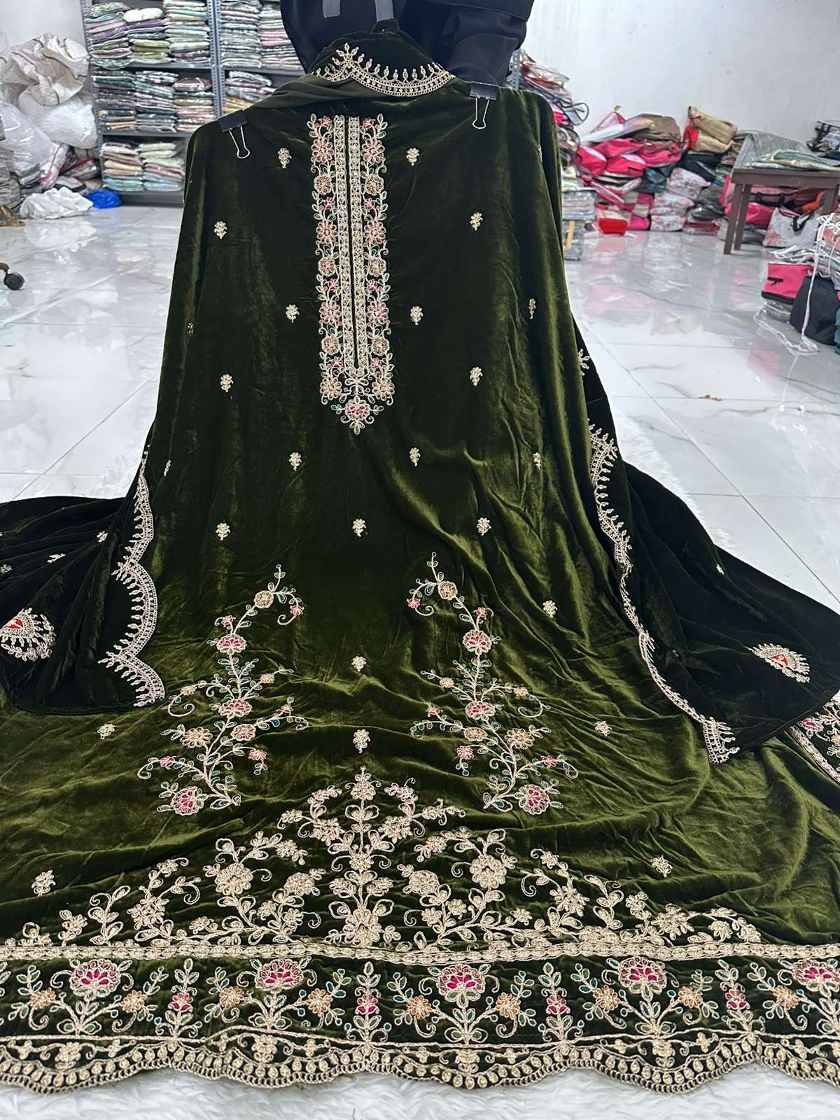 Falah Premium Velvet Collection Code NOP395 By Falah Designer Suits - 07