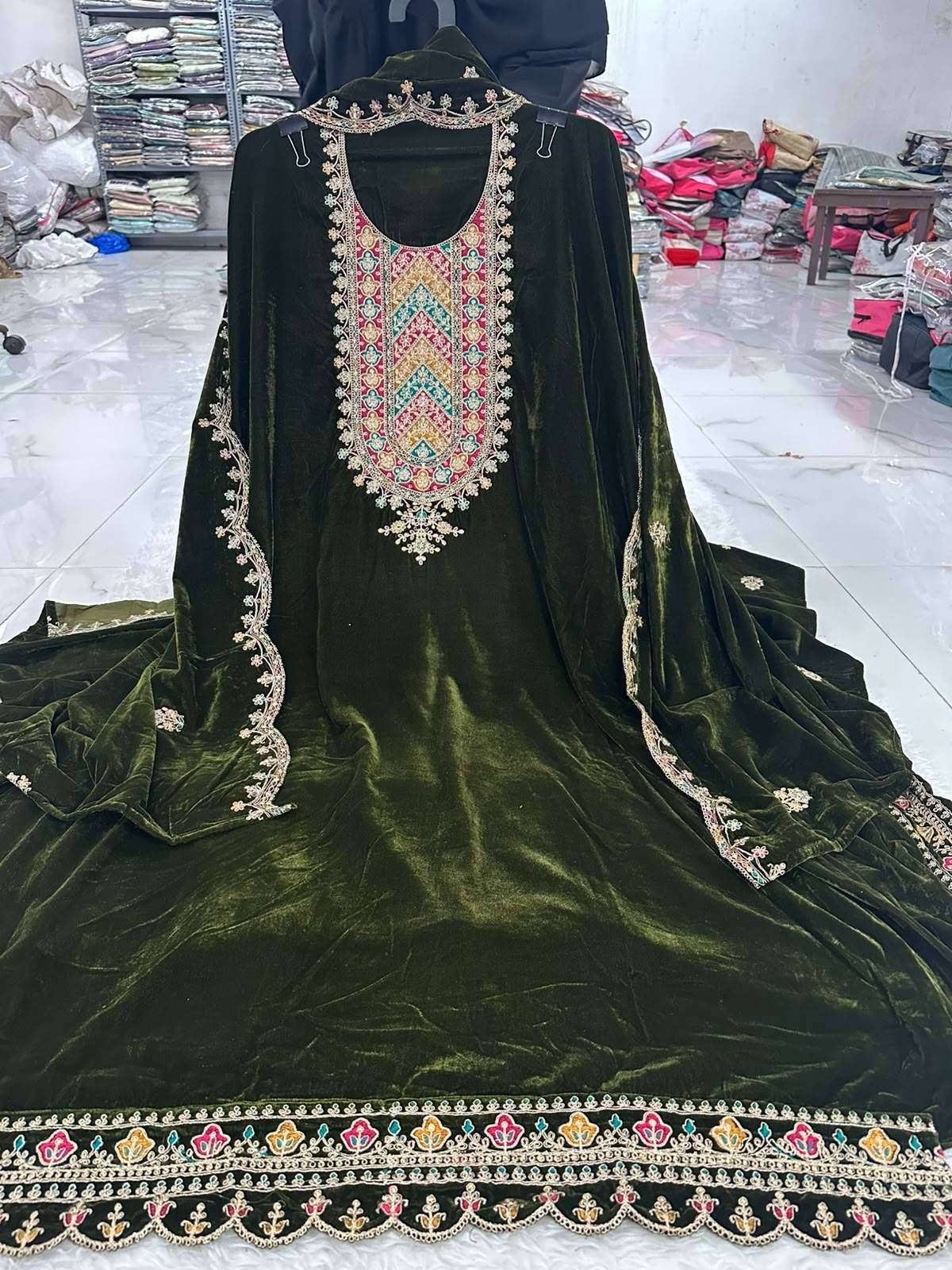 Falah Premium Velvet Collection Code NOP395 By Falah Designer Suits - 10