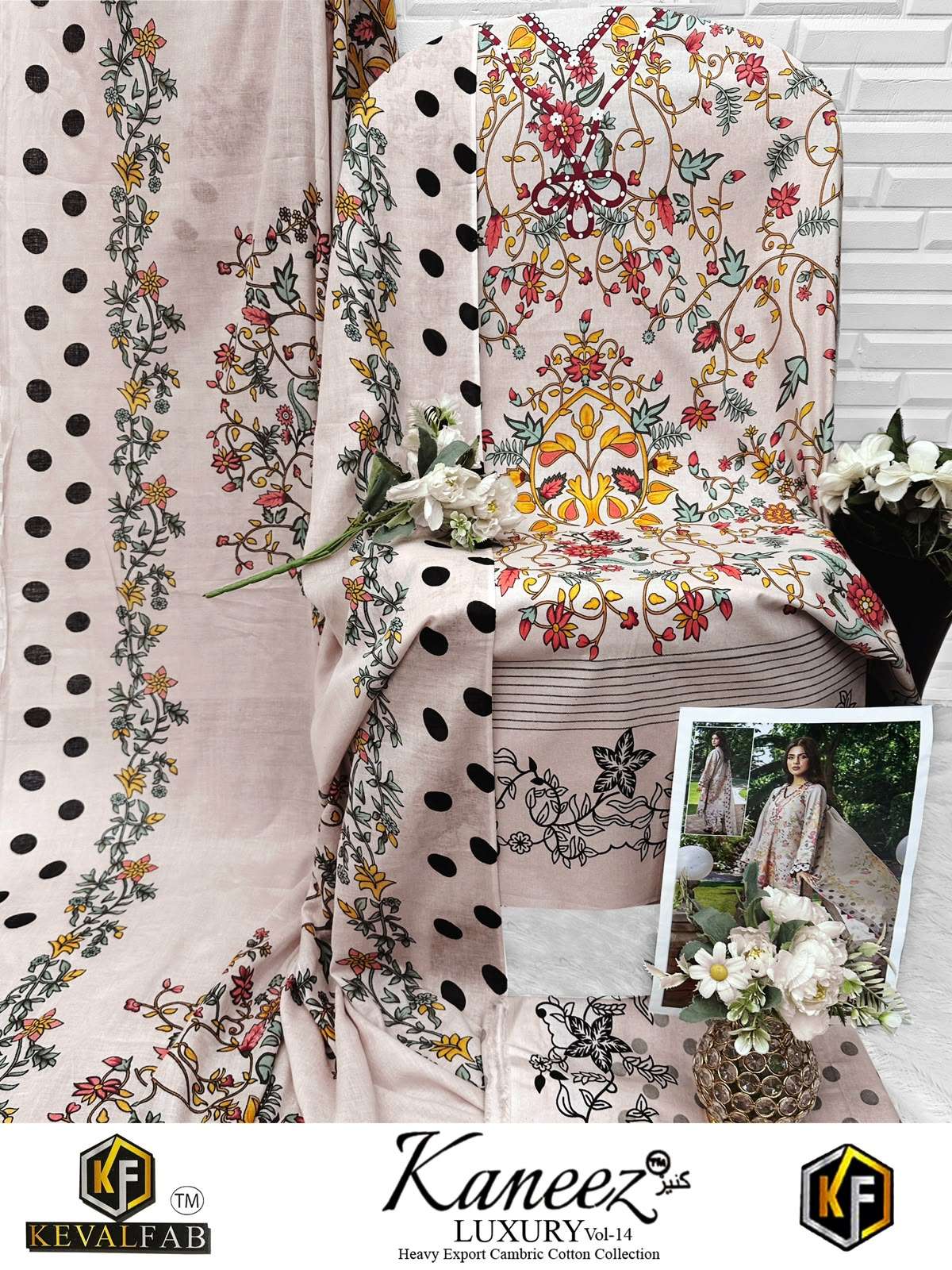 KANEEZ HEAVY COTTON LUXURY COLLECTION VOL- 14 BY KEVAL FAB - 10