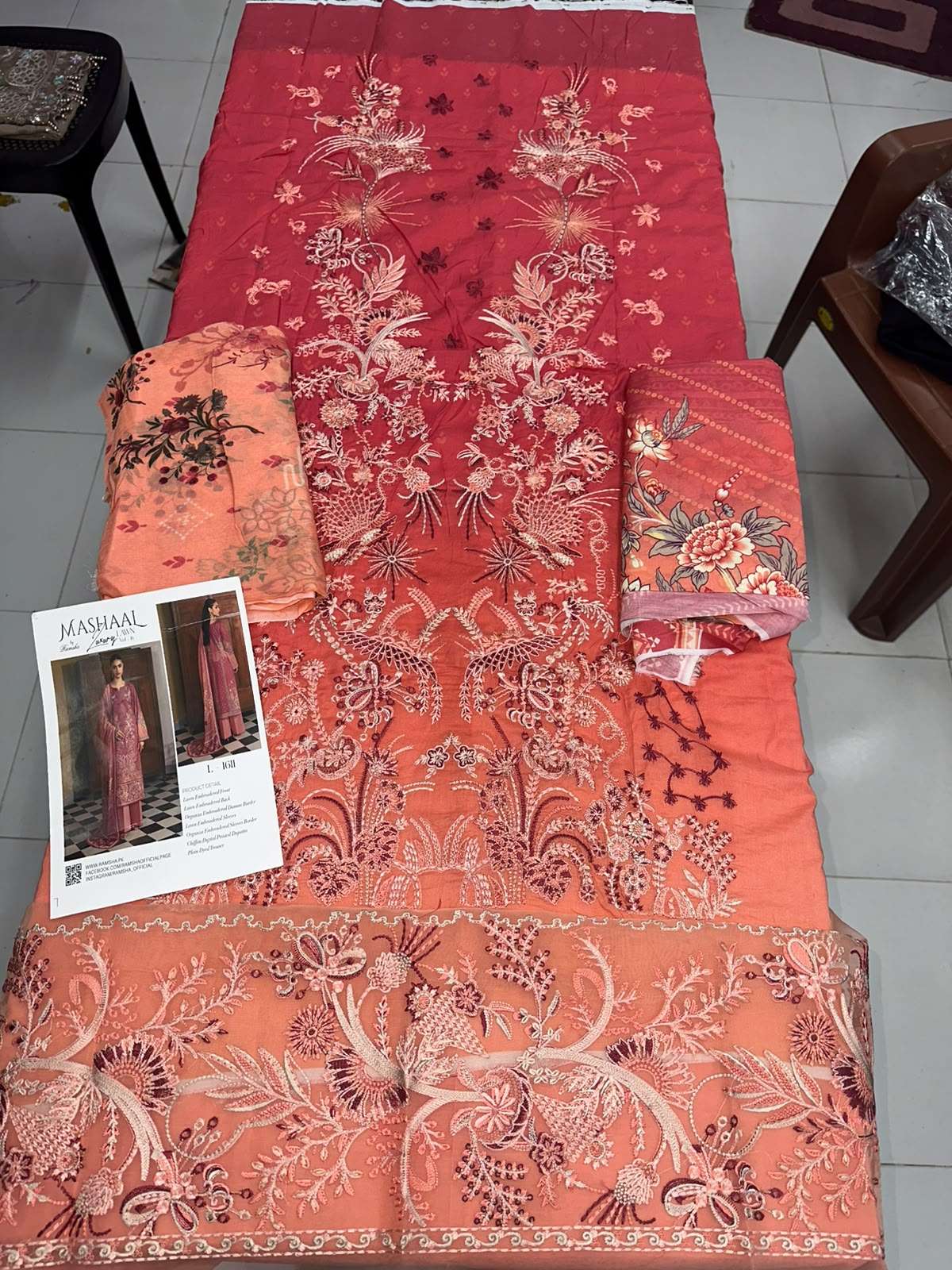 MASHAAL LUXURY LAWN VOL 16 RAMSHA-05