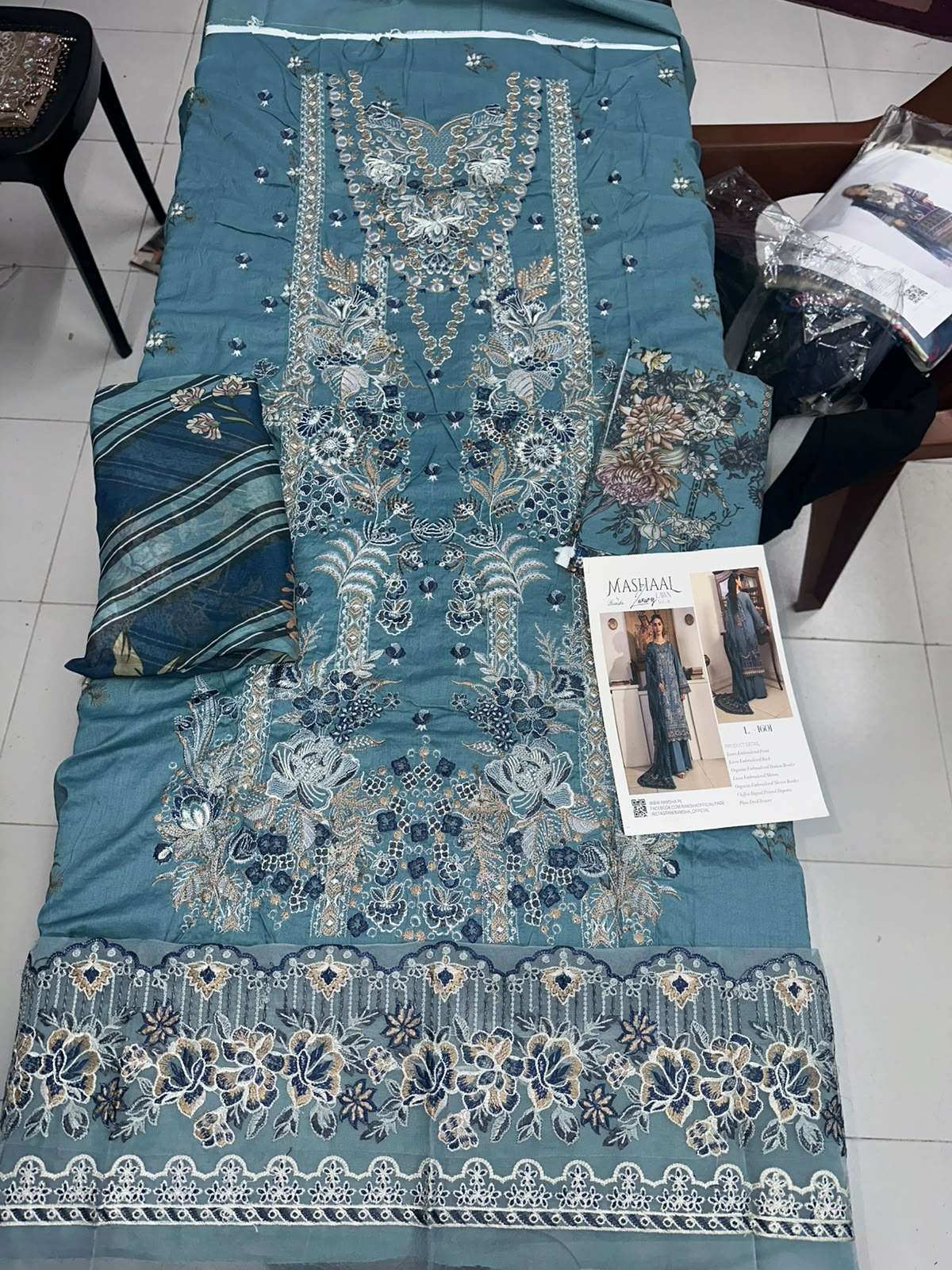 MASHAAL LUXURY LAWN VOL 16 RAMSHA-07