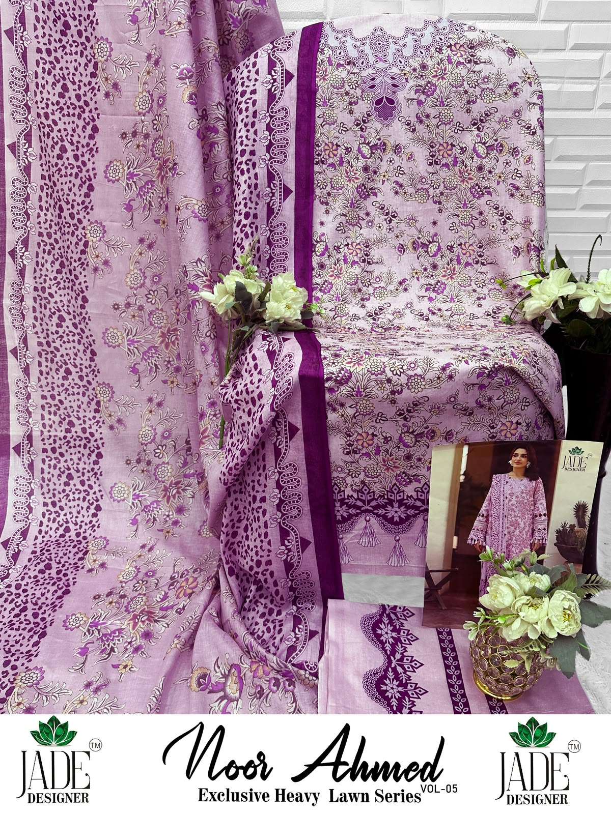 NOOR AHMED HEAVY LAWN COTTON VOL - 05 BY JADE - 11