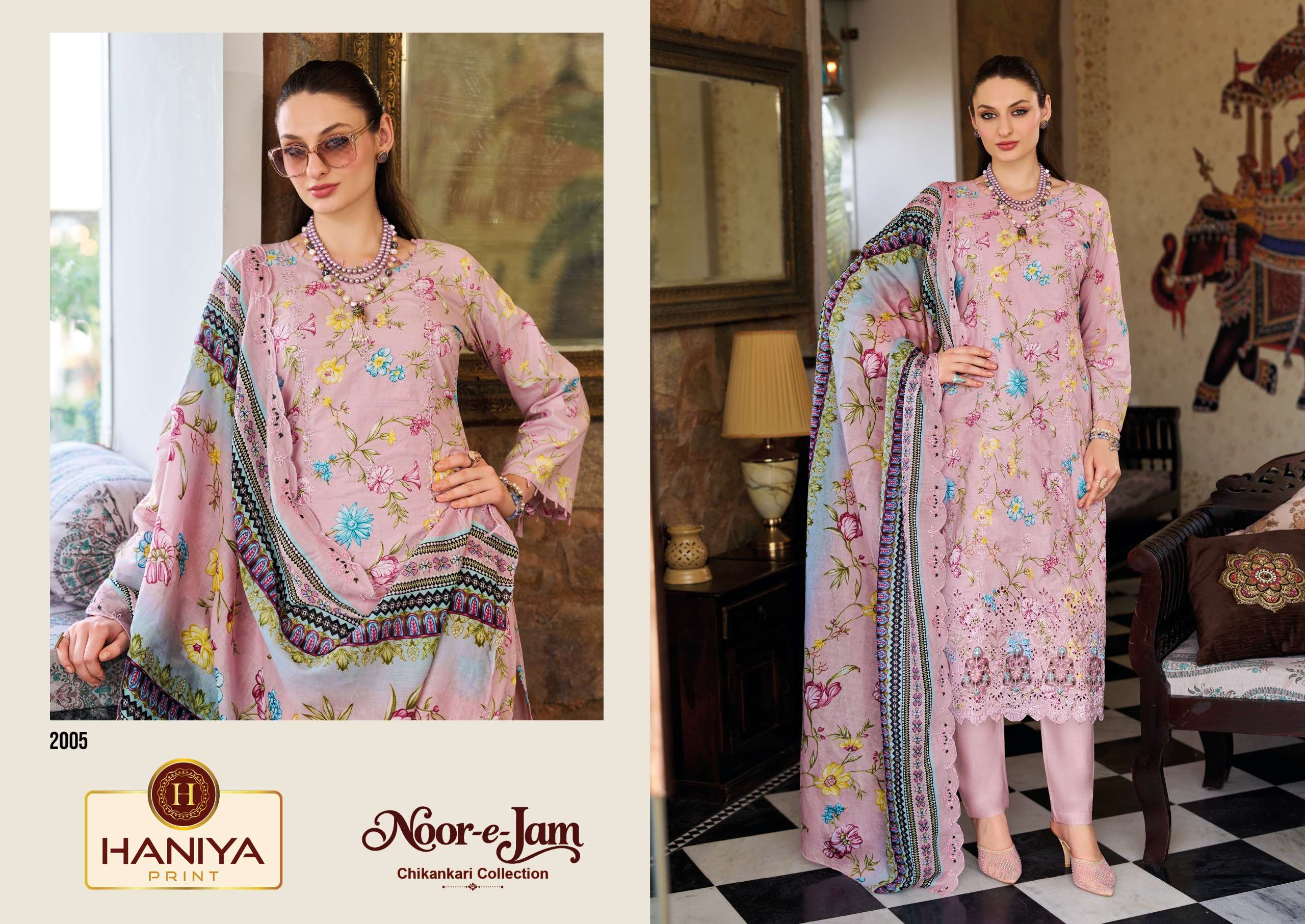 NOOR-E-ZAM CHIKANKARI COLLECTION HANIYA PRINT-04