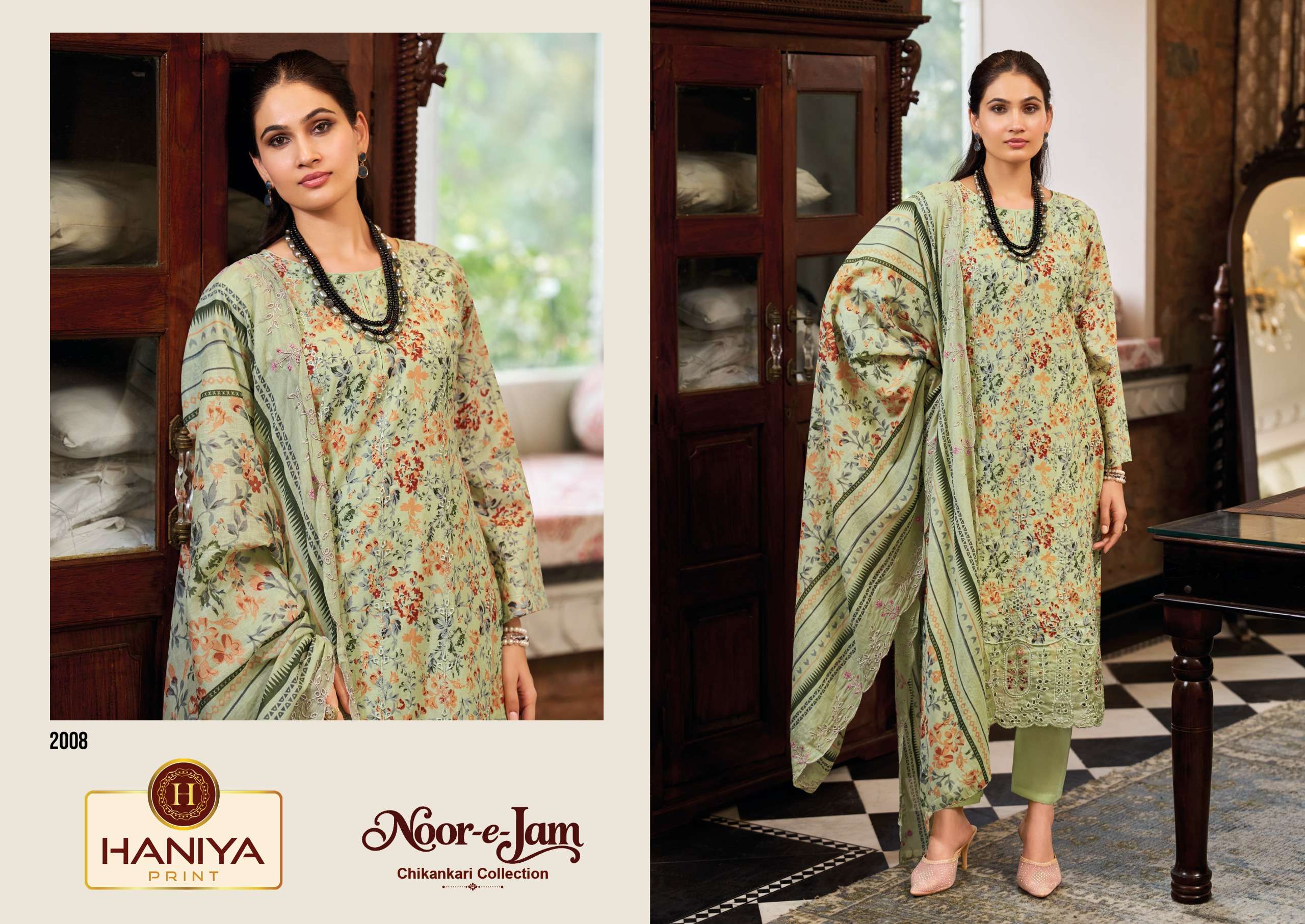 NOOR-E-ZAM CHIKANKARI COLLECTION HANIYA PRINT-07