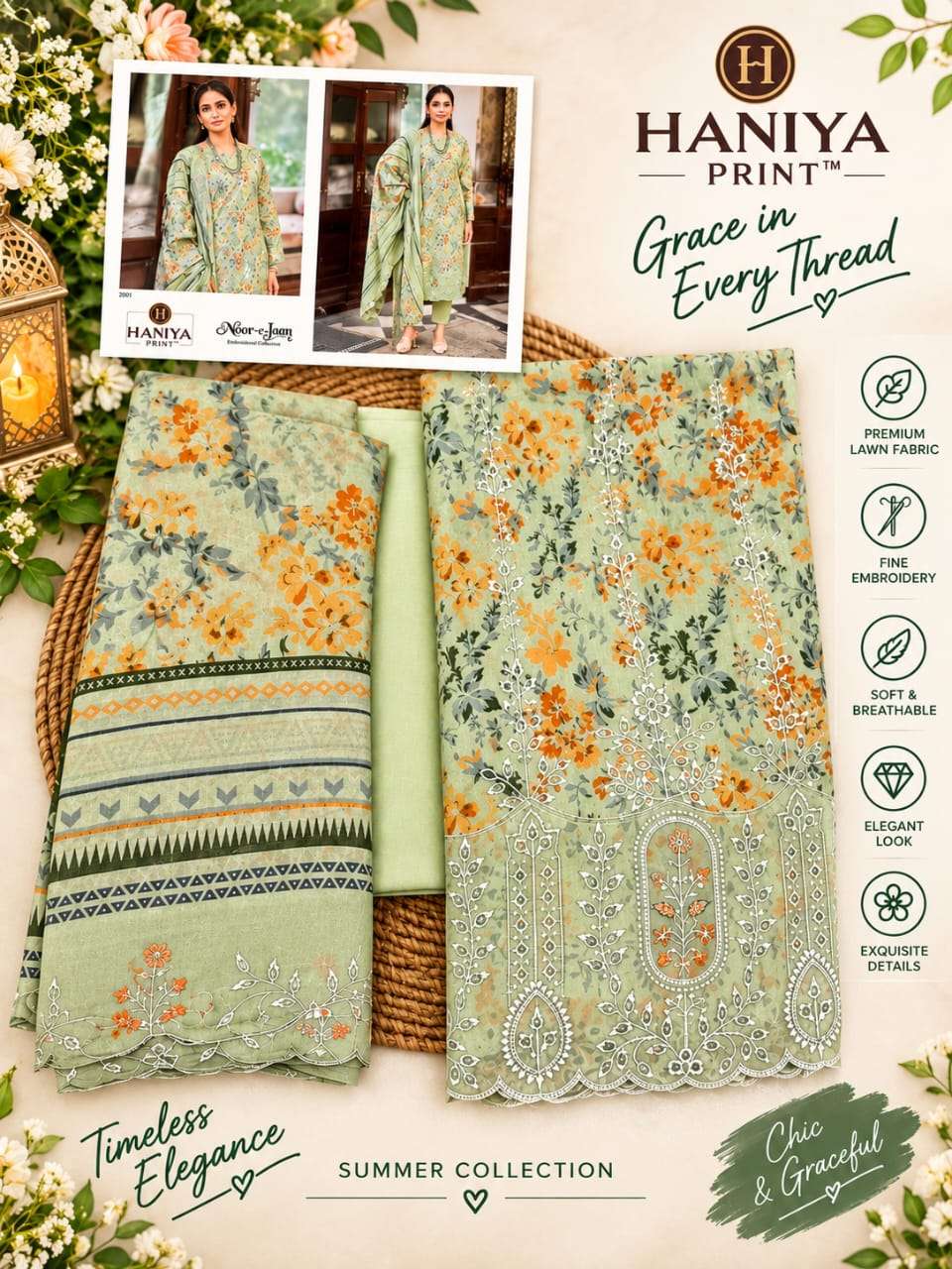 NOOR-E-ZAM CHIKANKARI COLLECTION HANIYA PRINT-09