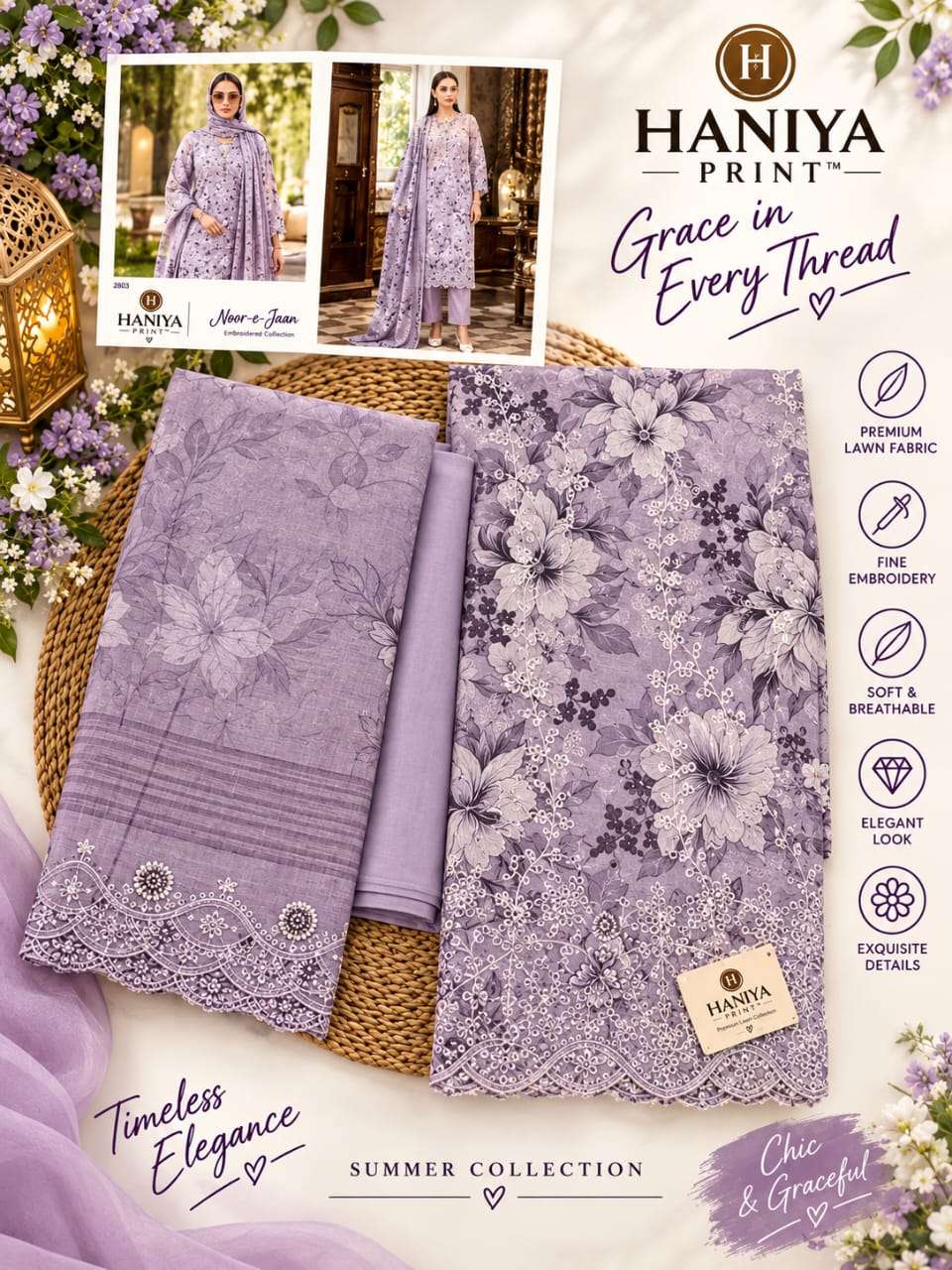 NOOR-E-ZAM CHIKANKARI COLLECTION HANIYA PRINT-13