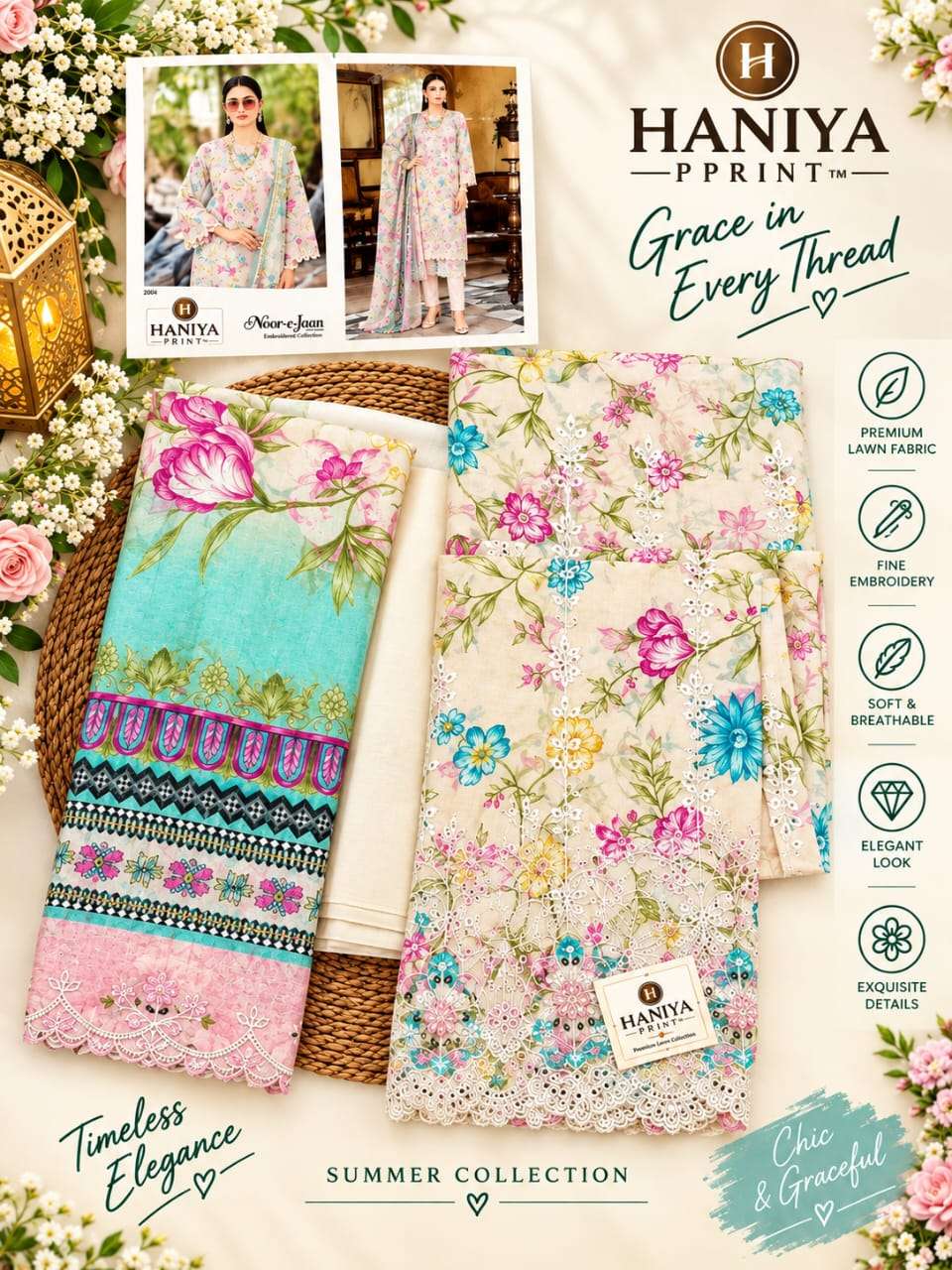 NOOR-E-ZAM CHIKANKARI COLLECTION HANIYA PRINT-16