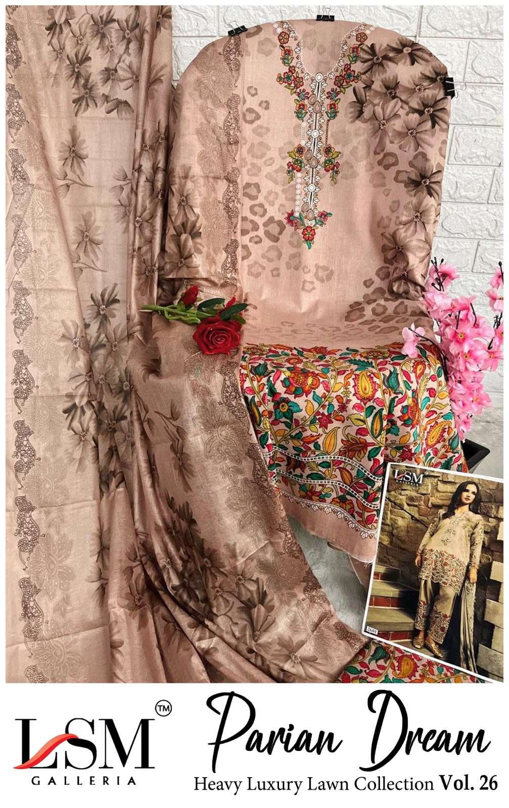 PARIAN DREAM HEAVY LUXURY LAWN COLLECTION VOL - 26 BY LSM GALLERIA - 07