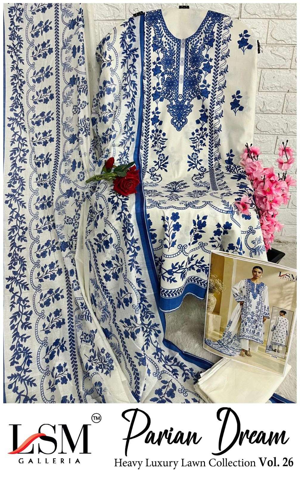 PARIAN DREAM HEAVY LUXURY LAWN COLLECTION VOL - 26 BY LSM GALLERIA - 10