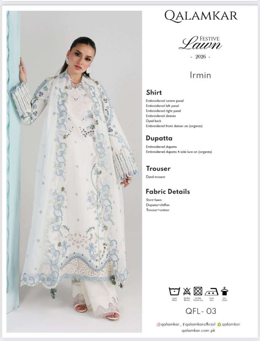 Qalamkar Festive Lawn Collection 2026-02