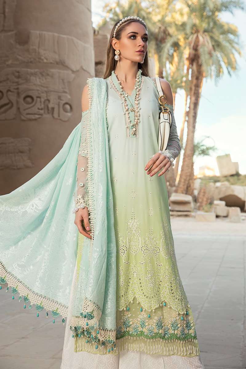 Maria B Embroidered Lawn Unstitched 3 Piece Suit MB20SV 2001 B - Spring / Summer Collection