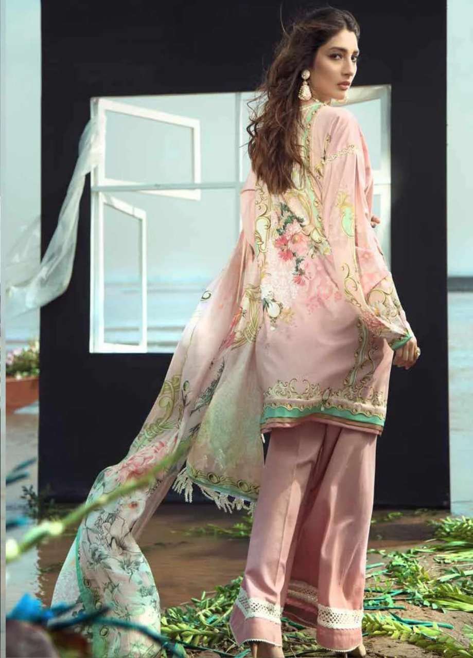 Firdous Fashion Embroidered Lawn Unstitched 3 Piece Suit FR20LS 19529 Luxury Collection