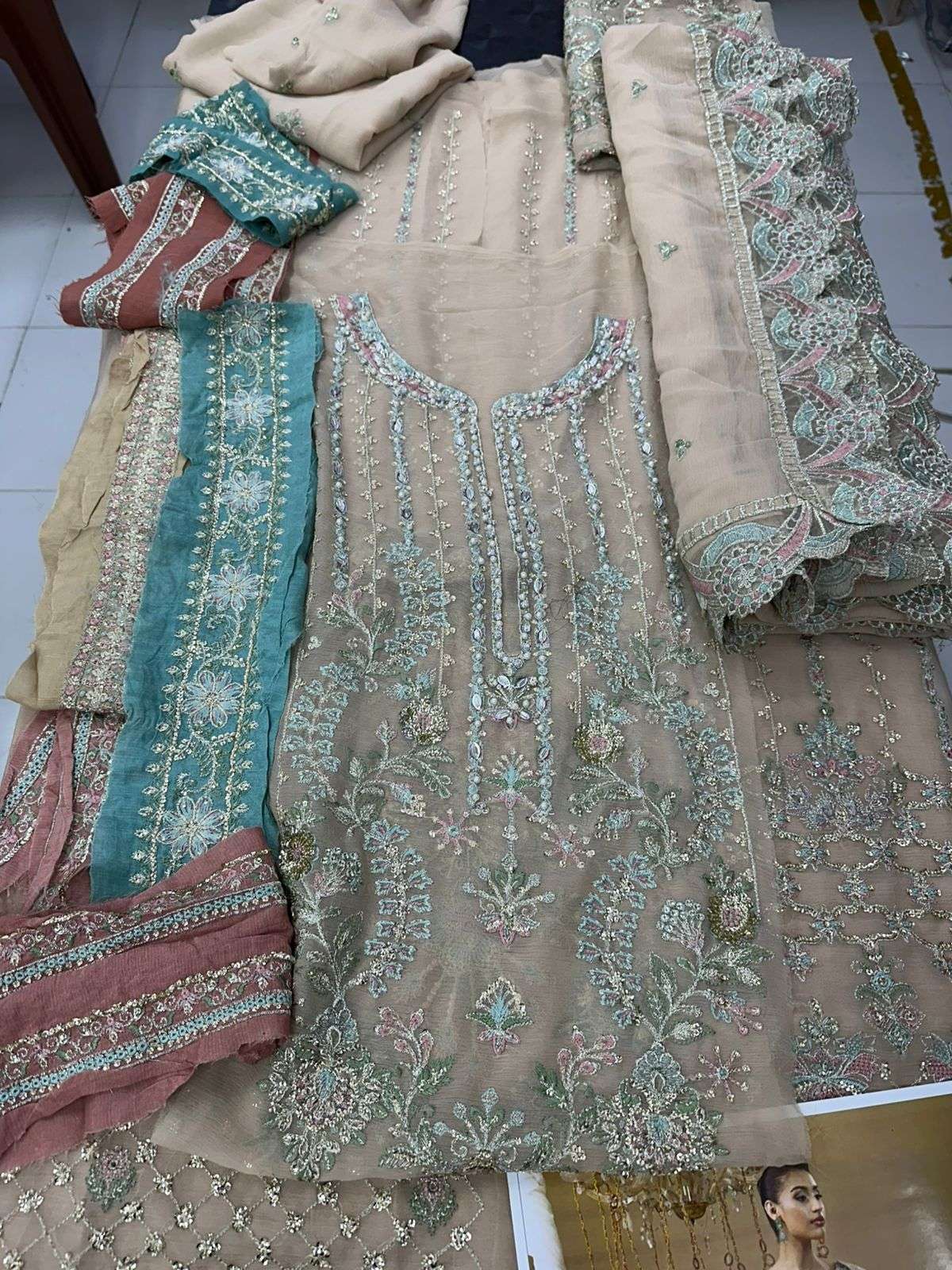 CHIFFON UNSTITCHED 3 Piece COLLECTION 2025 by ADANS-12