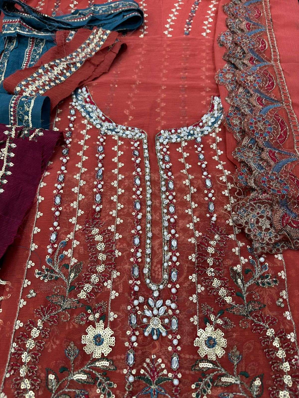 CHIFFON UNSTITCHED 3 Piece COLLECTION 2025 by ADANS-18