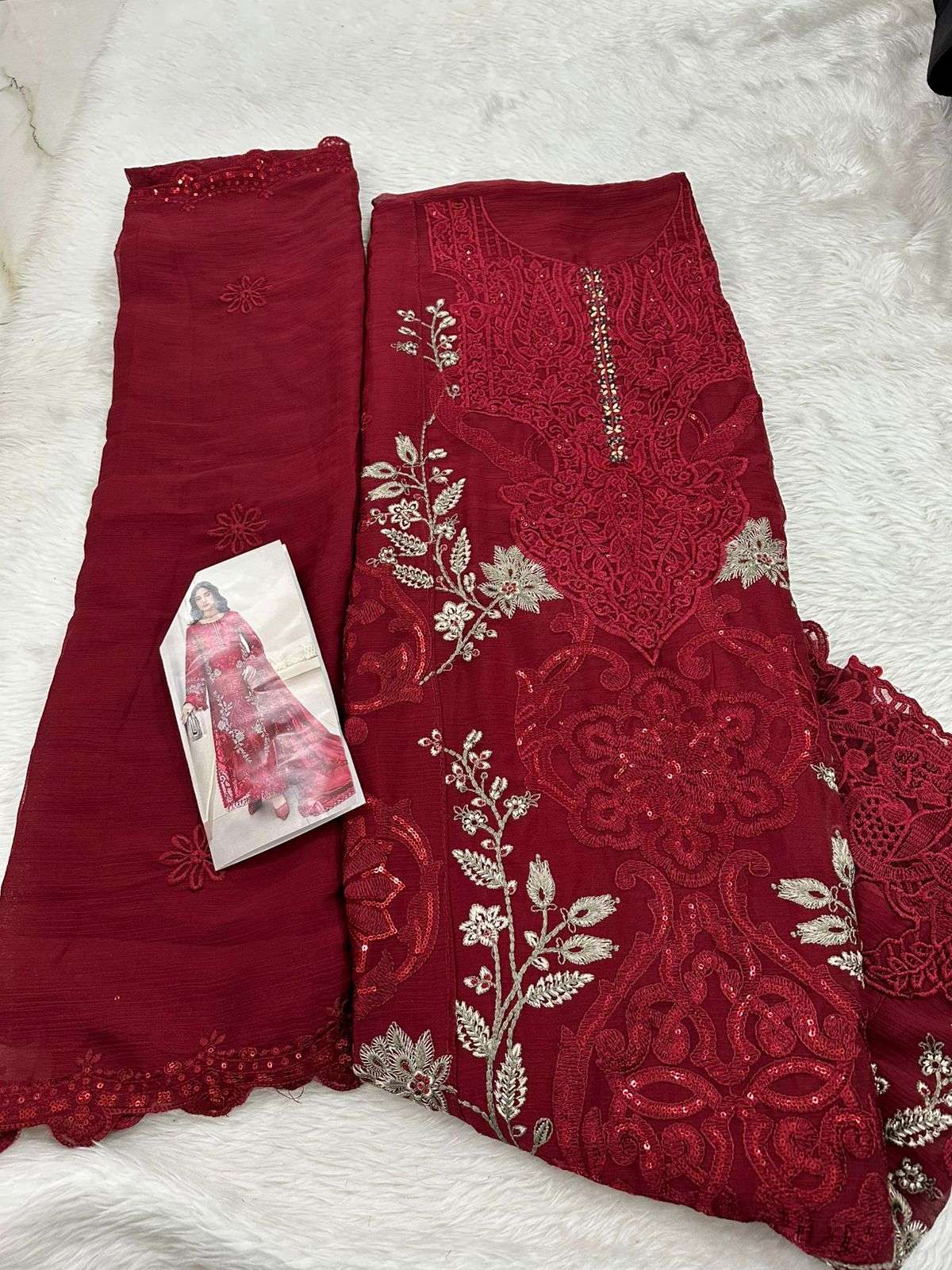 Falah Premium Party Wear Collection Unstitched code -30640 by Falah Designer-04