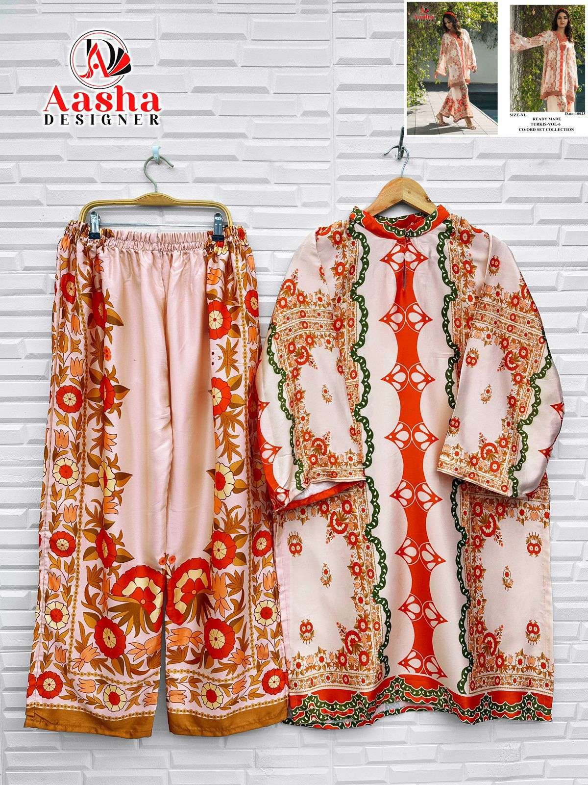 TURKIS READY MADE CO-ORD SET COLLECTION VOL-6 D NO :- 10020, 10021, 10022, 10023 By Aasha - 03