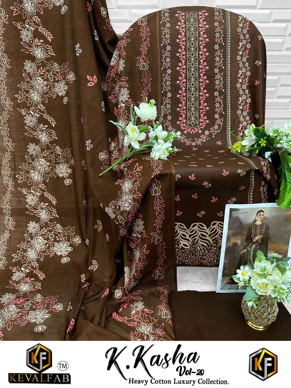 K KASHA VOL - 20 BY KEVAL FAB - 01