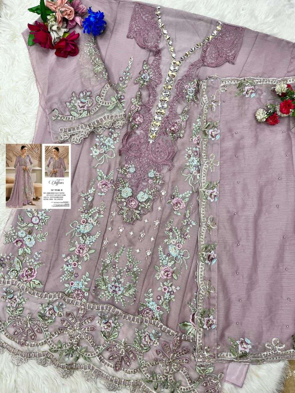 MARIA B CHIFFONS D.NO. SF - 5538 BY SHREE FABS - 01