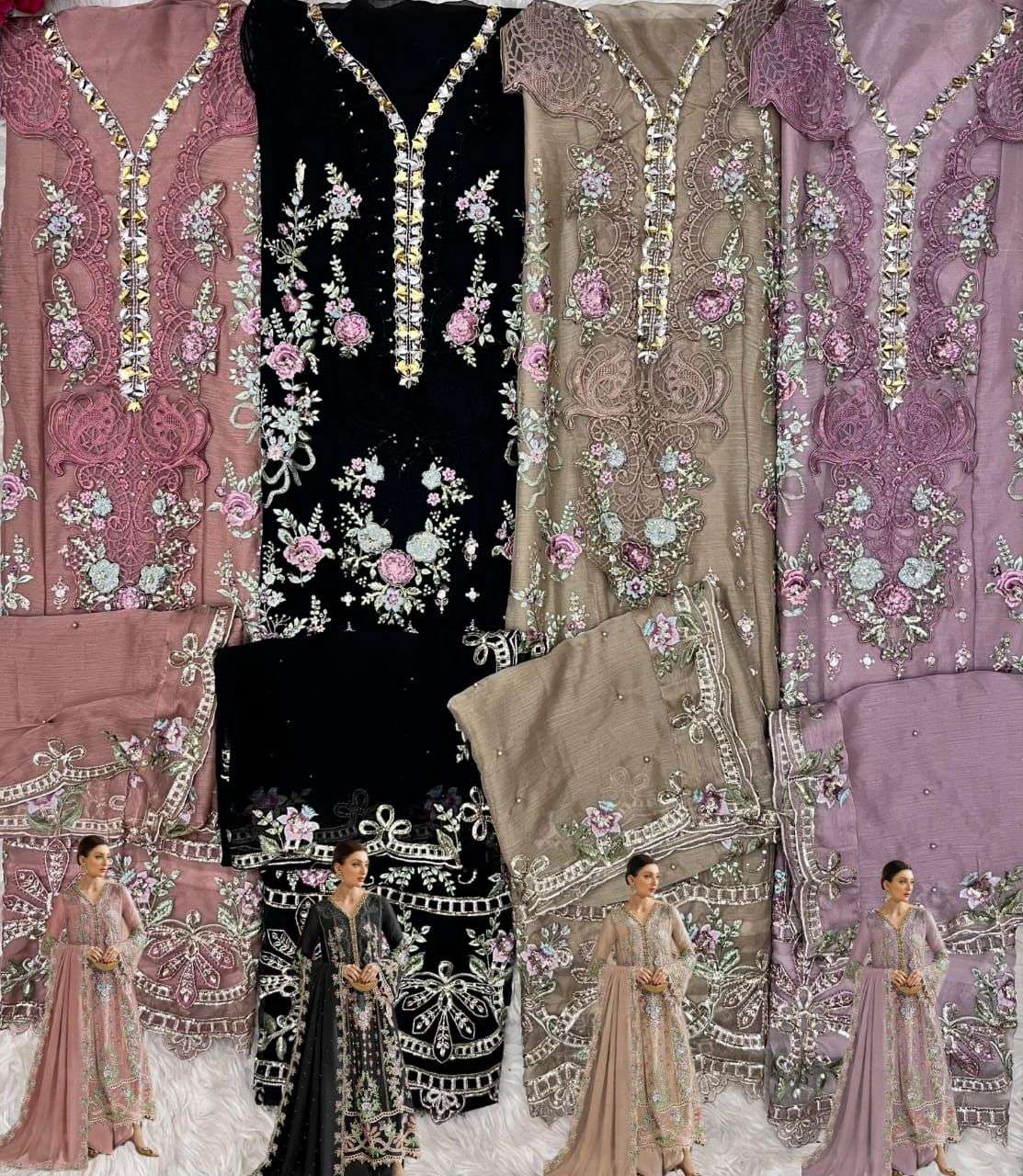 MARIA B CHIFFONS D.NO. SF - 5538 BY SHREE FABS - 01 - 04