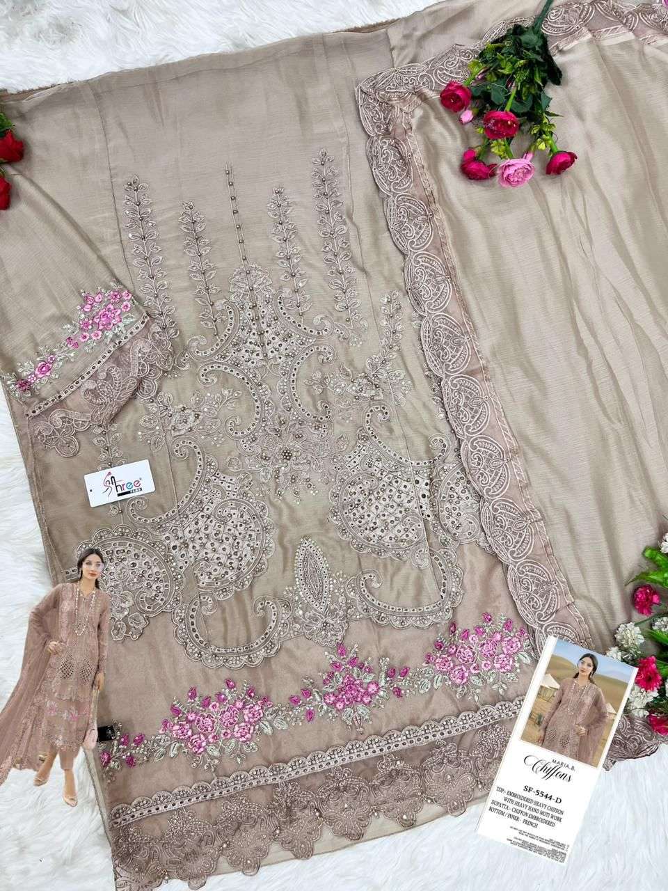 MARIA B CHIFFONS D.NO. SF - 5544 BY SHREE FABS - 01