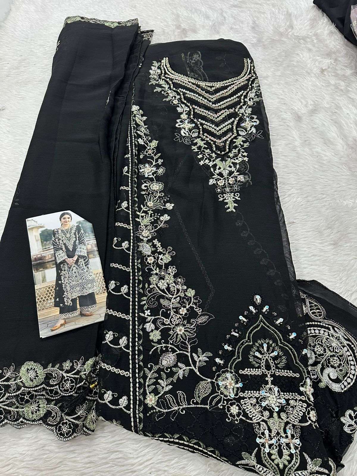 Falah Premium Party Wear Collection Code - 26013 By Falah Designer Suits - 01