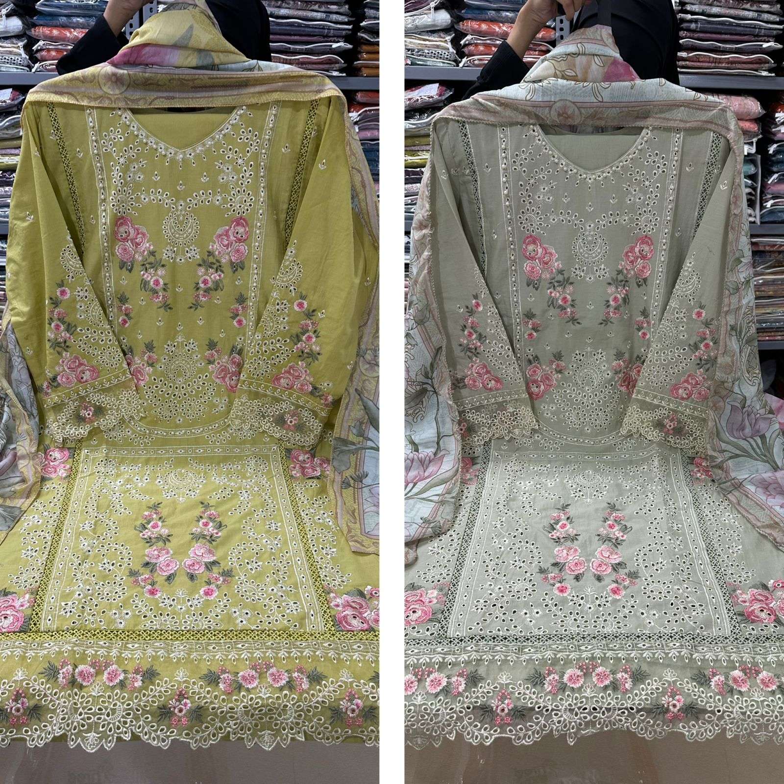 RTW Falah Premium Party Wear Collection Code - 26074 By Falah Designer Suits - 01 - 04